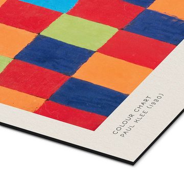 Posterlounge Alu-Dibond-Druck Paul Klee, Colour Chart, Wohnzimmer Malerei
