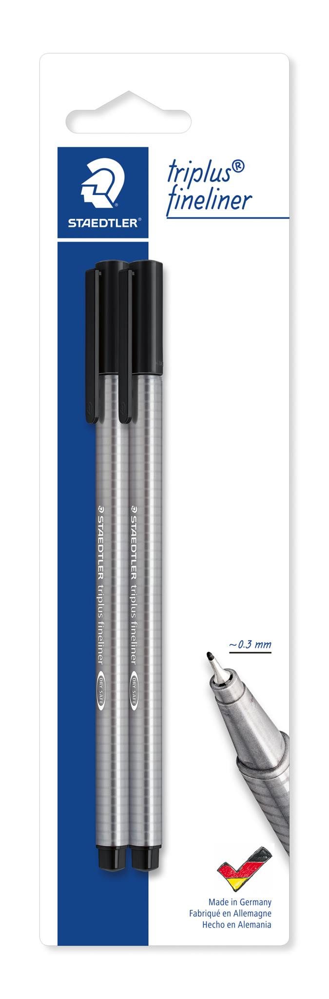 STAEDTLER Malstift Staedtler Ручки triplus 0,3mm 2St BK sw