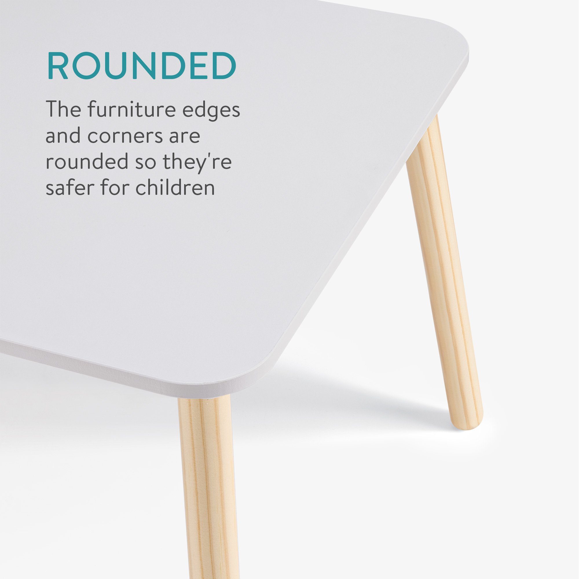 Navaris Kindertisch Kindersitzgruppe 3tlg. - Koala Stühle & Tisch Design 