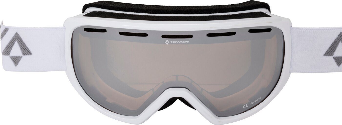 Pulse WHITE/GREY DARK TECNOPRO Ski-Brille 2.0 Plus Skibrille