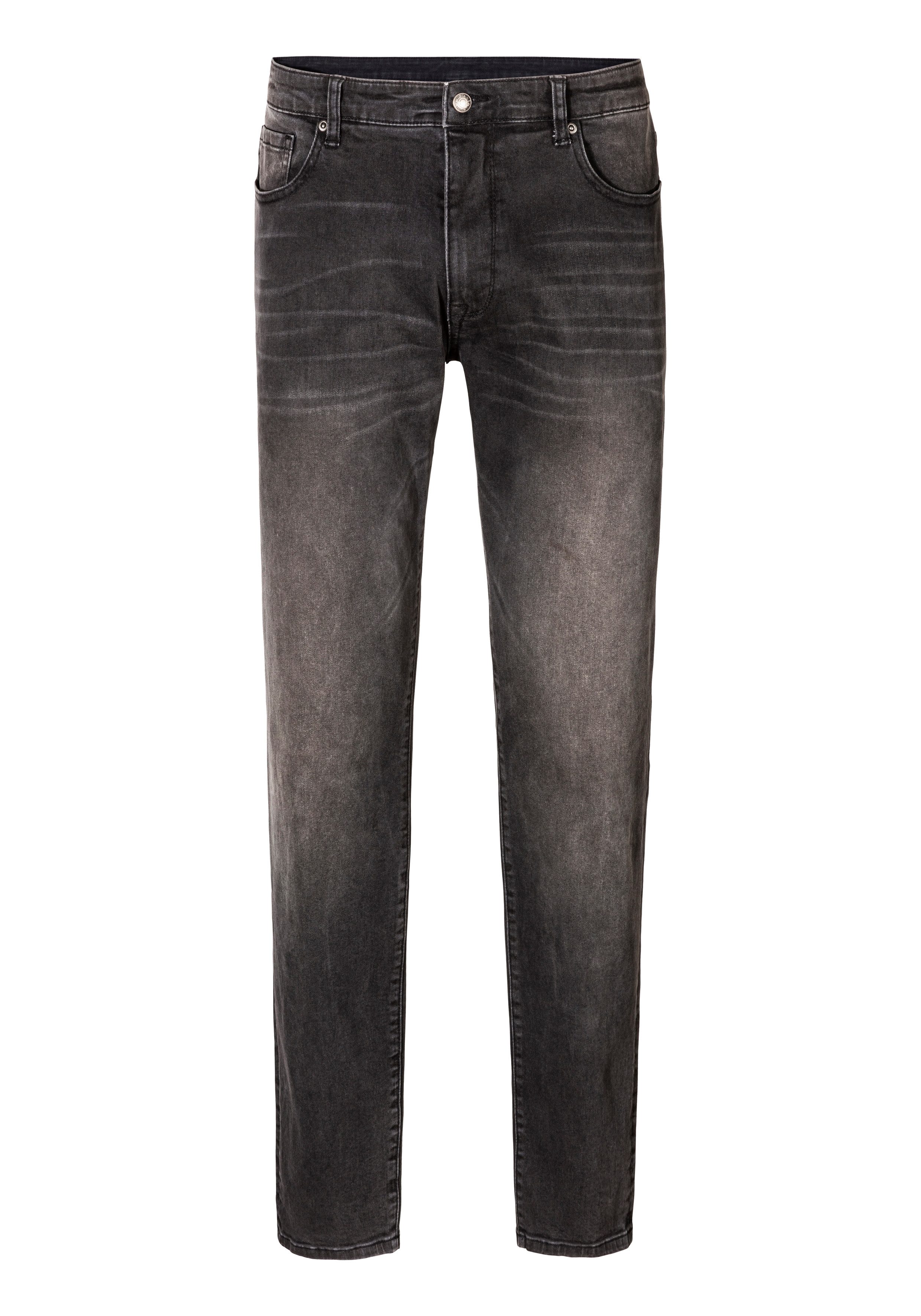 John Devin 5-Pocket-Jeans Straight-fit Jeans aus elastischer Denim-Qualität