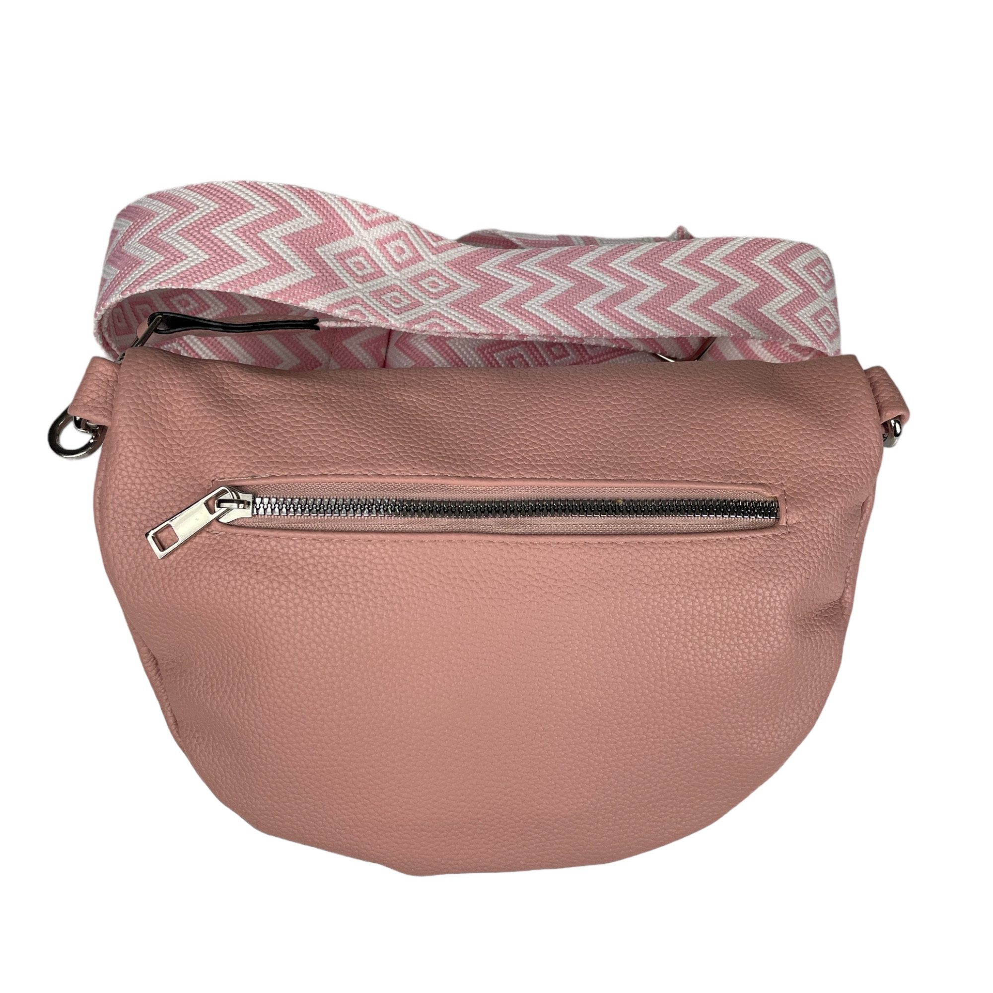 Taschen4life Umhängetasche moderne Bauchtasche Brusttasche Gürteltasche, CrossBody Bag, Bodybag Schultertasche, breiter Muster Stoffgurt/Umhängeband