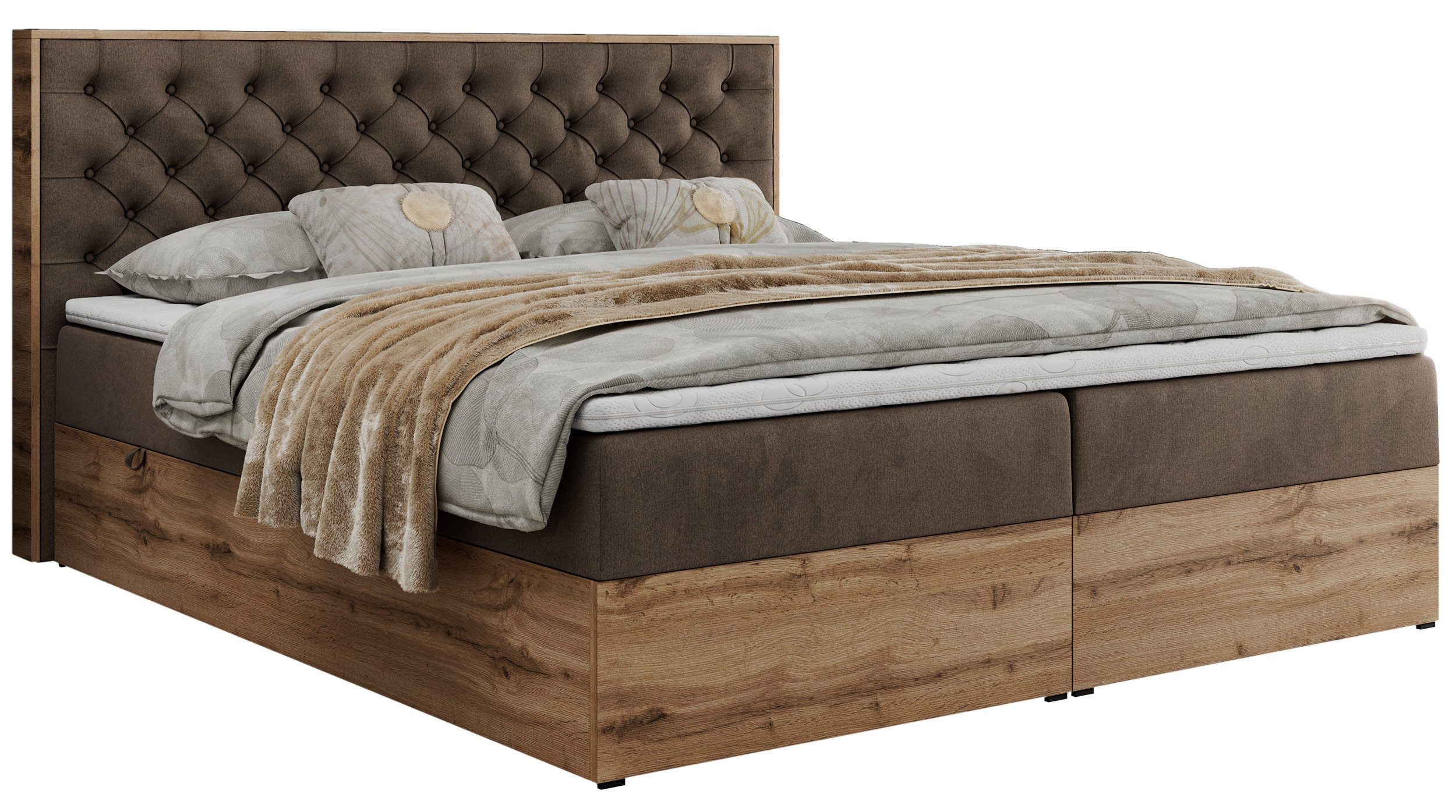 MKS MÖBEL Boxspringbett ALBERO 3 (Packung, günstig online kaufen