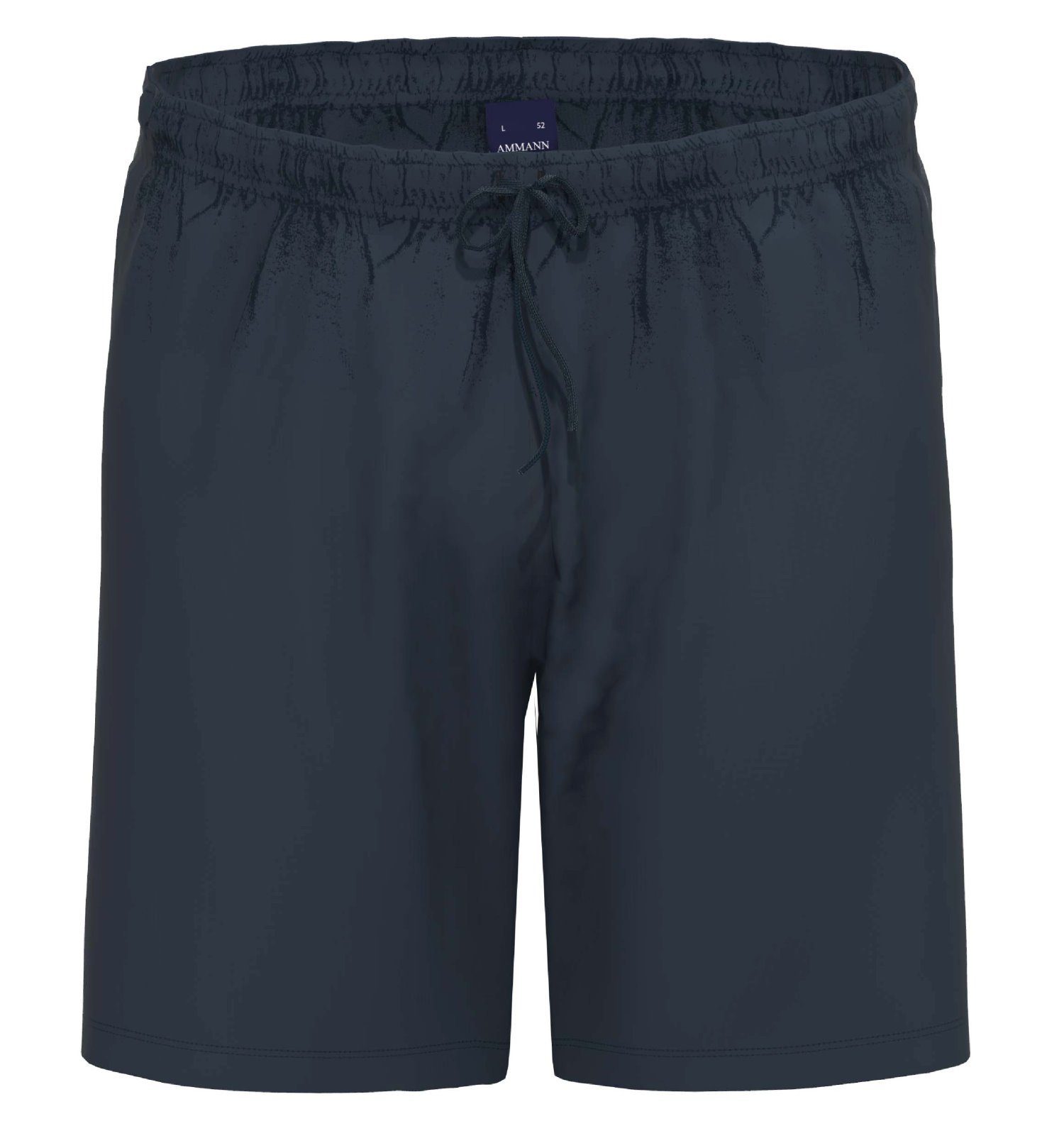 Ammann Pyjamashorts Herren Schlafanzughose kurz (1-tlg) Baumwolle blau