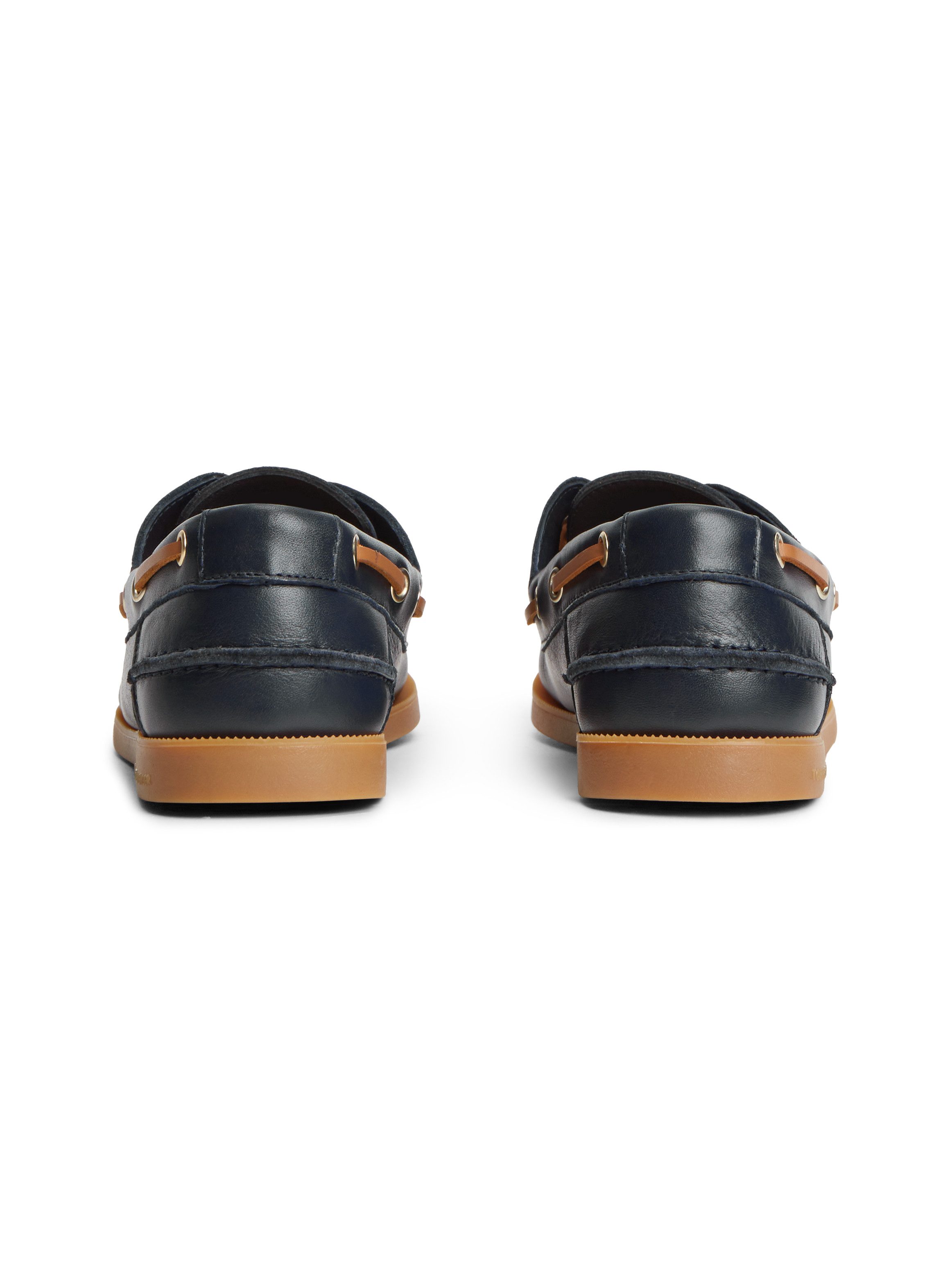 Tommy Hilfiger TH FLAG BOAT SHOE CORE LEATHER Bootsschuh Schnürschuh, Sommerschuh mit modischen Durchzügen