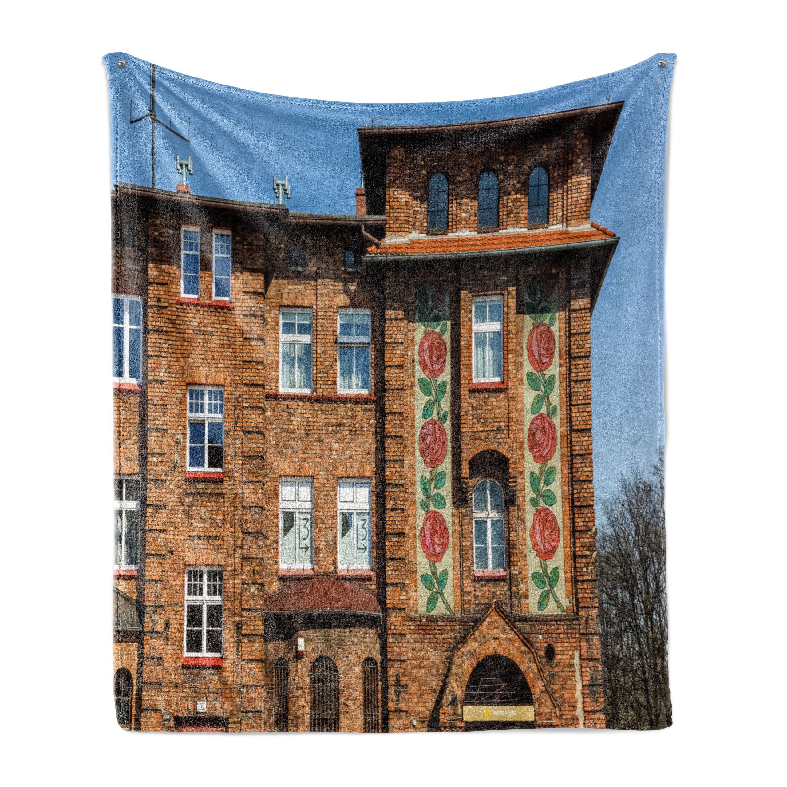 Wohndecke Gemütlicher Plüsch für den Innen- und Außenbereich, Abakuhaus, Polieren Nikiszowice Schlesische Region