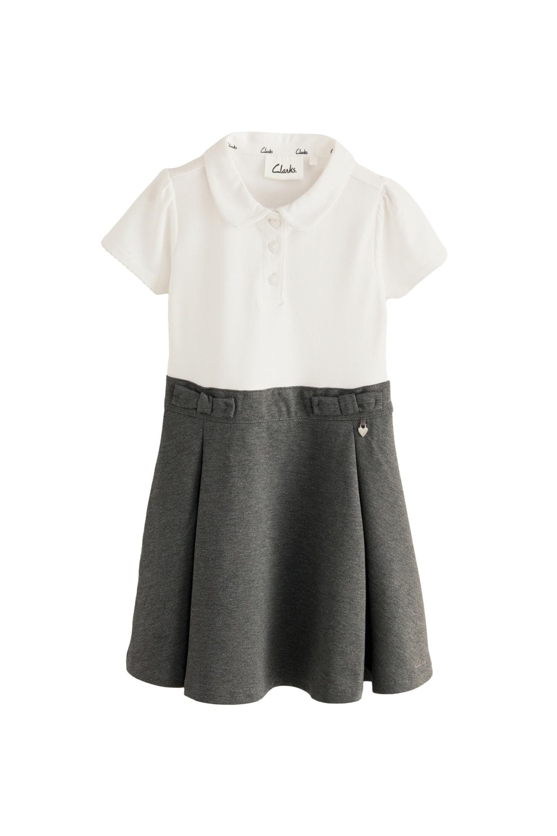 Clarks 2-in-1-Kleid Clarks Mädchen 2-In-1 Polokleid für die Schule (1-tlg)