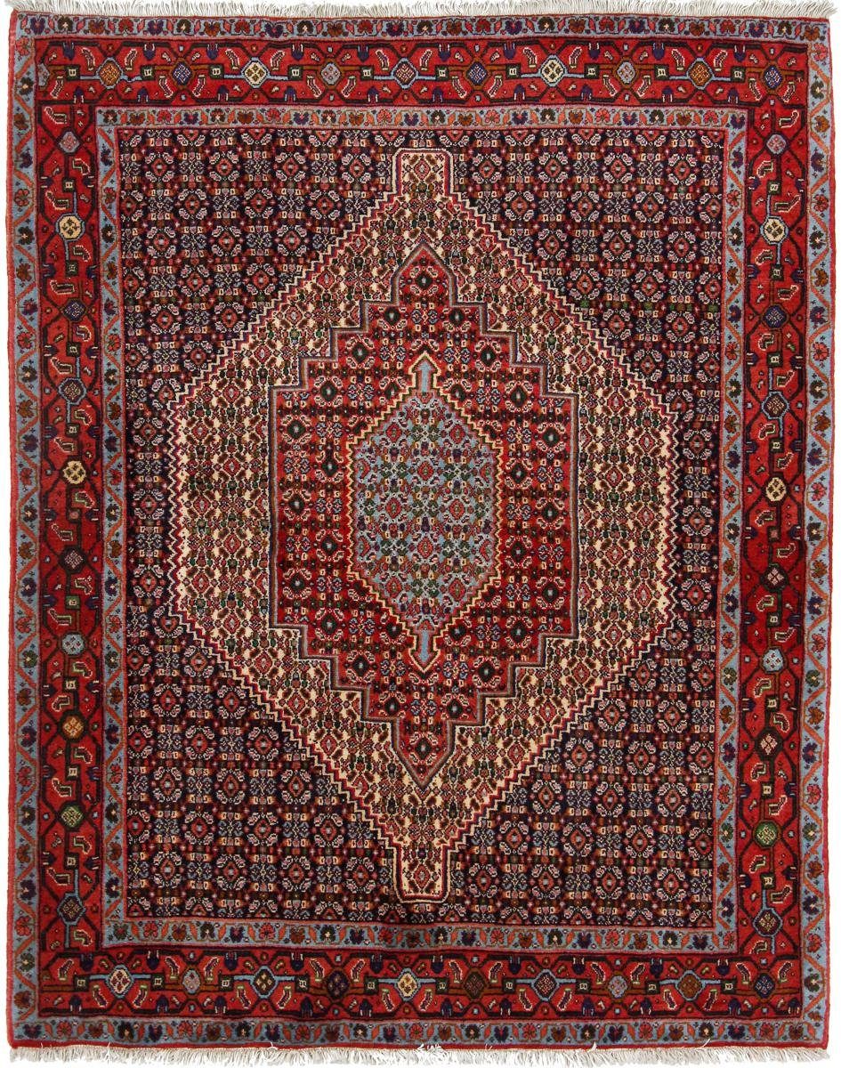 Orientteppich Orientteppich 121x152 Handgeknüpfter Sanandaj Höhe: Trading, Nain rechteckig, 12 mm / Perserteppich,