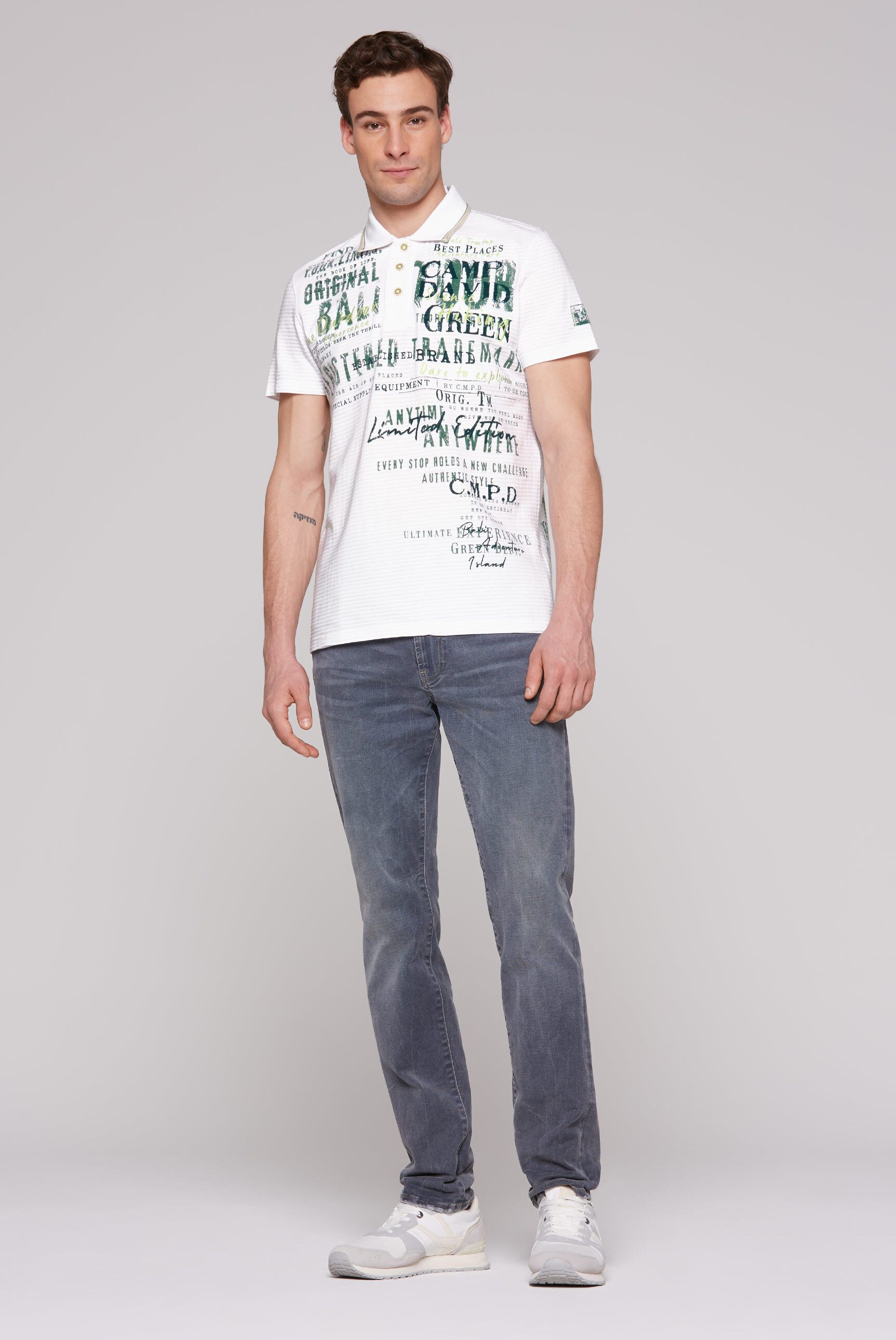 CAMP DAVID Poloshirt aus Baumwolle