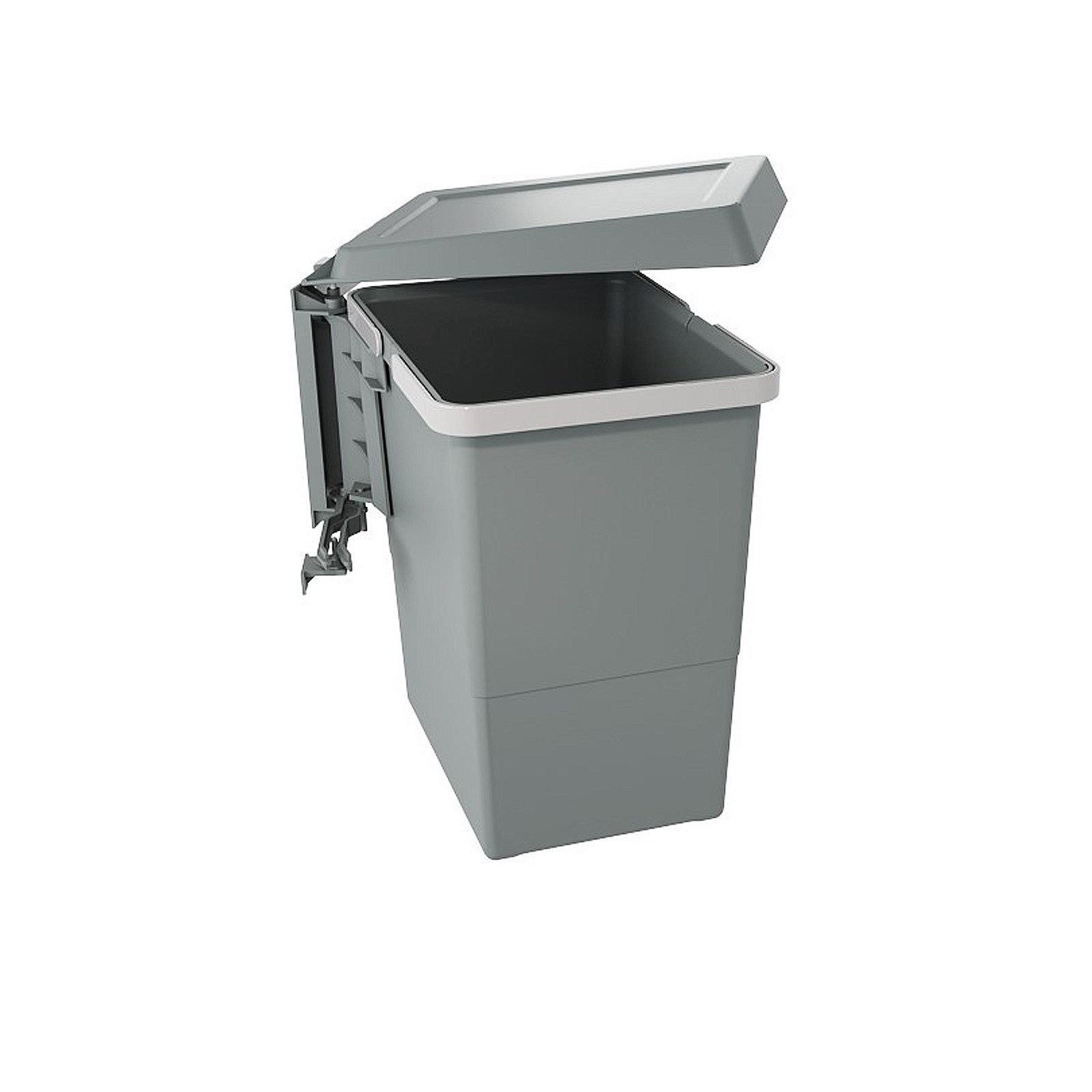 SO-TECH® Einbaumülleimer Abfallsammler Elletipi Swing 2.0 ausschwenkbar dunkelgrau, Artikelnummer ASG34 - Fassungsvermögen 18 Liter