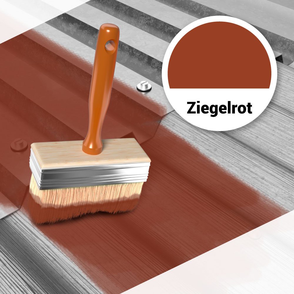 Level+ Dachfarbe Dachfarbe elastische Dicht-Polymermembrane L+46 ZIEGELROT - 14KG