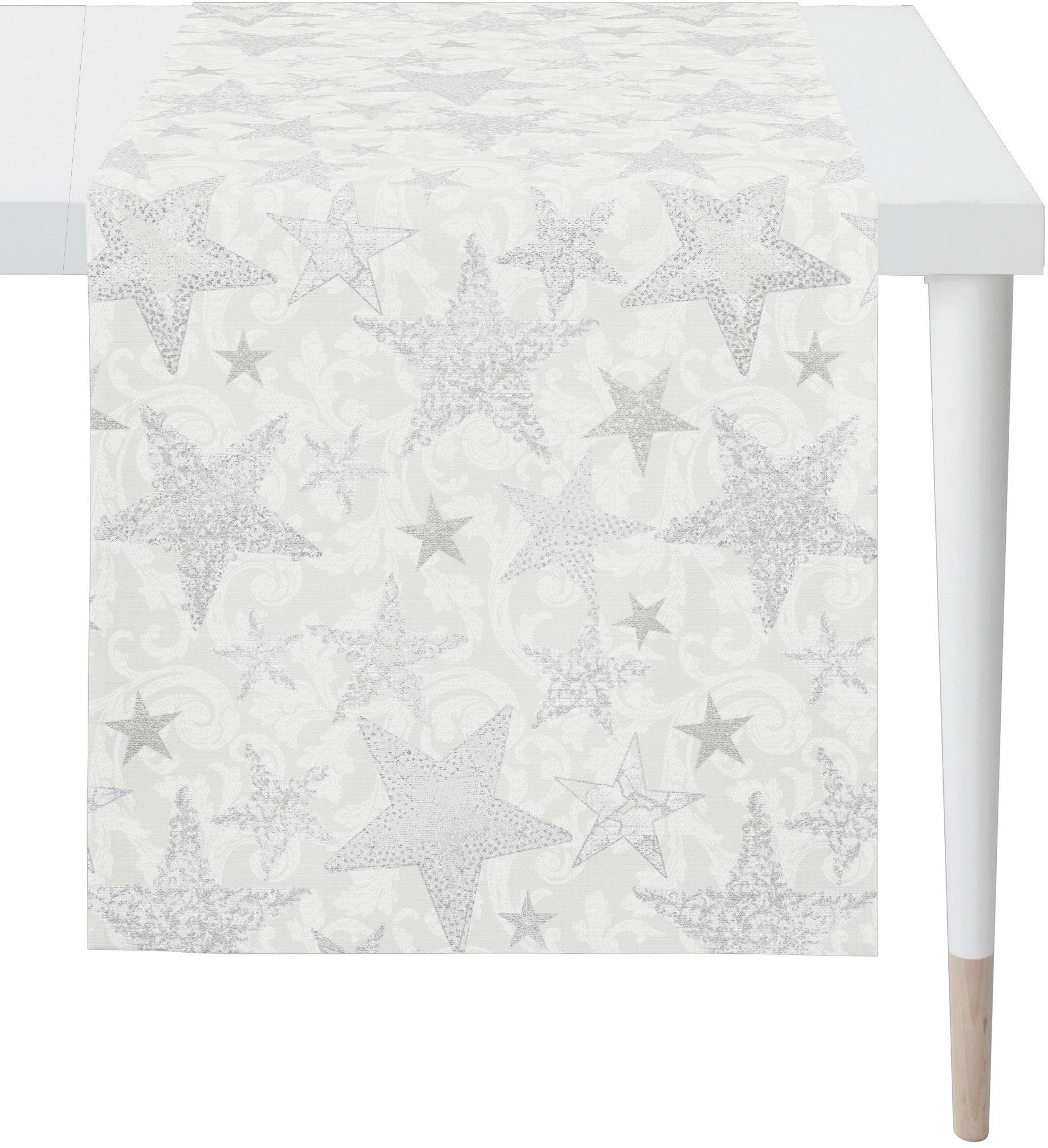APELT Tischläufer 4711 CHRISTMAS GLAM, Weihnachtsdeko, Weihnachten (1-tlg), Lurex-Jacquardgewebe