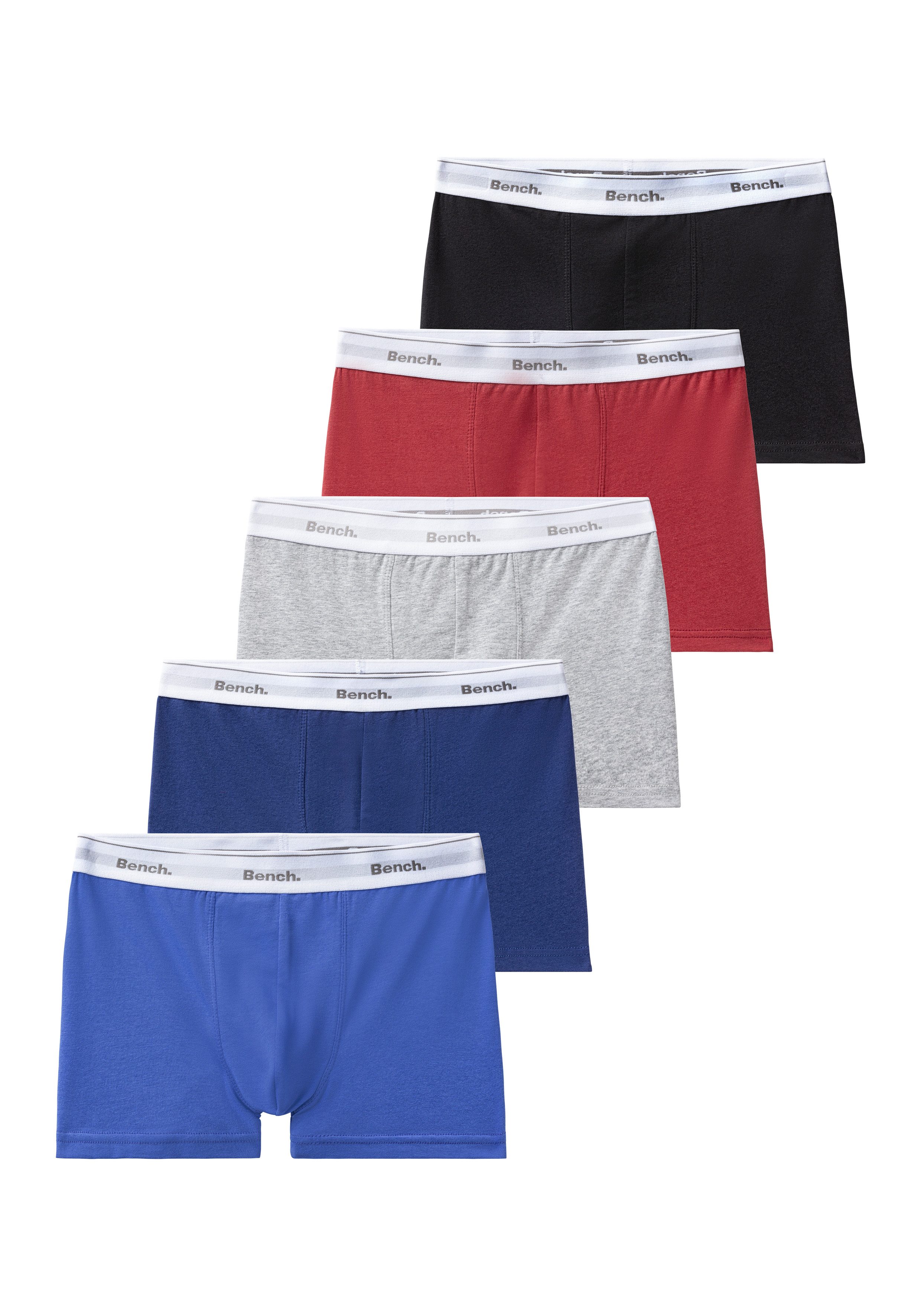 Bench. Boxer Boxershorts für Jungen (Packung, 5-St) mit Logo-Webbund