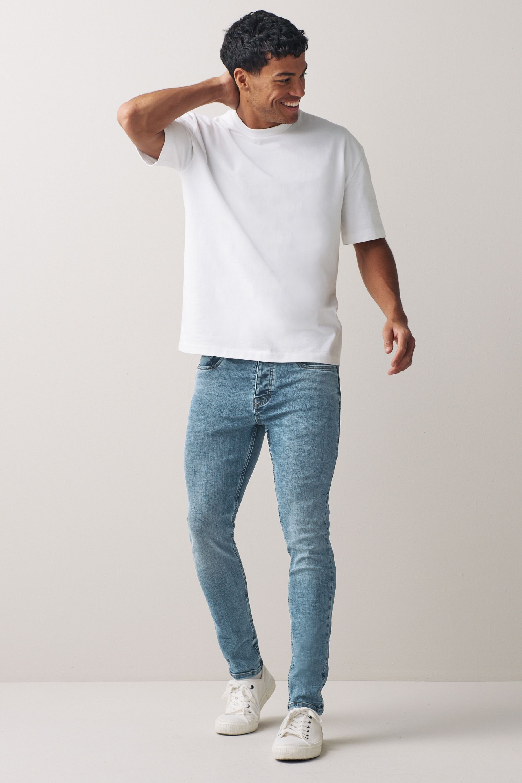 Next Skinny-fit-Jeans (1-tlg) Mid Blue
