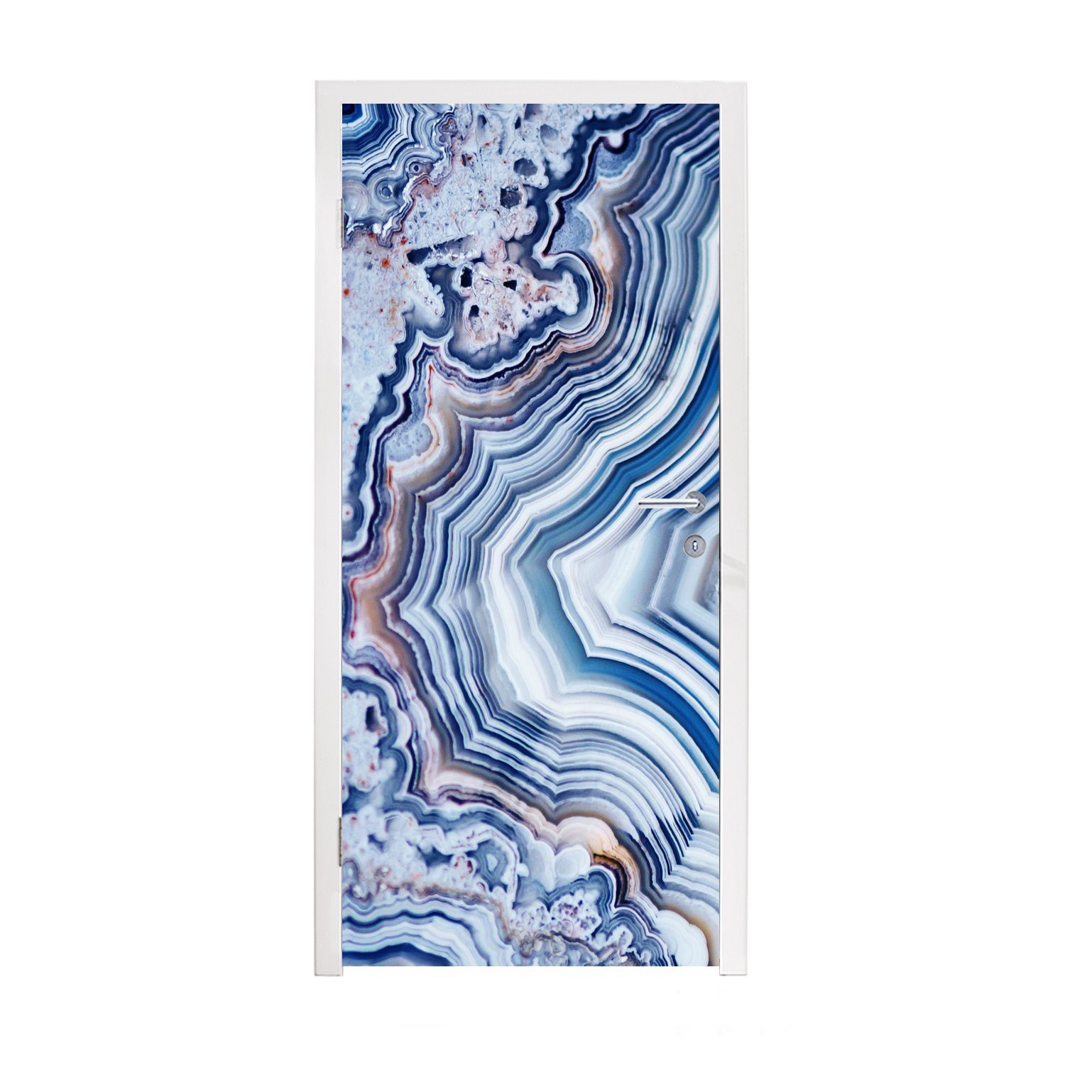 MuchoWow Türtapete Natursteine - Abstrakt - Chic, Matt, bedruckt, (1 St), Fototapete für Tür, Türaufkleber, 75x205 cm