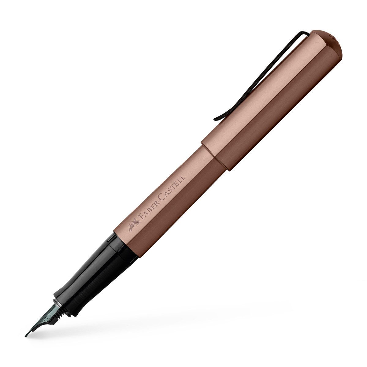 Faber-Castell Füllfederhalter FABER-CASTELL Füller Hexo B bronze