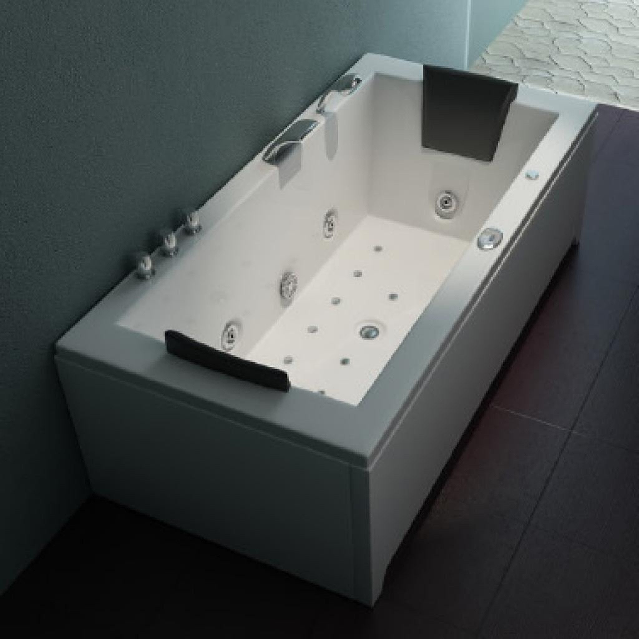 PureHaven Whirlpool 182x90 cm – Heizung, Lichttherapie & Reinigungsfunktion