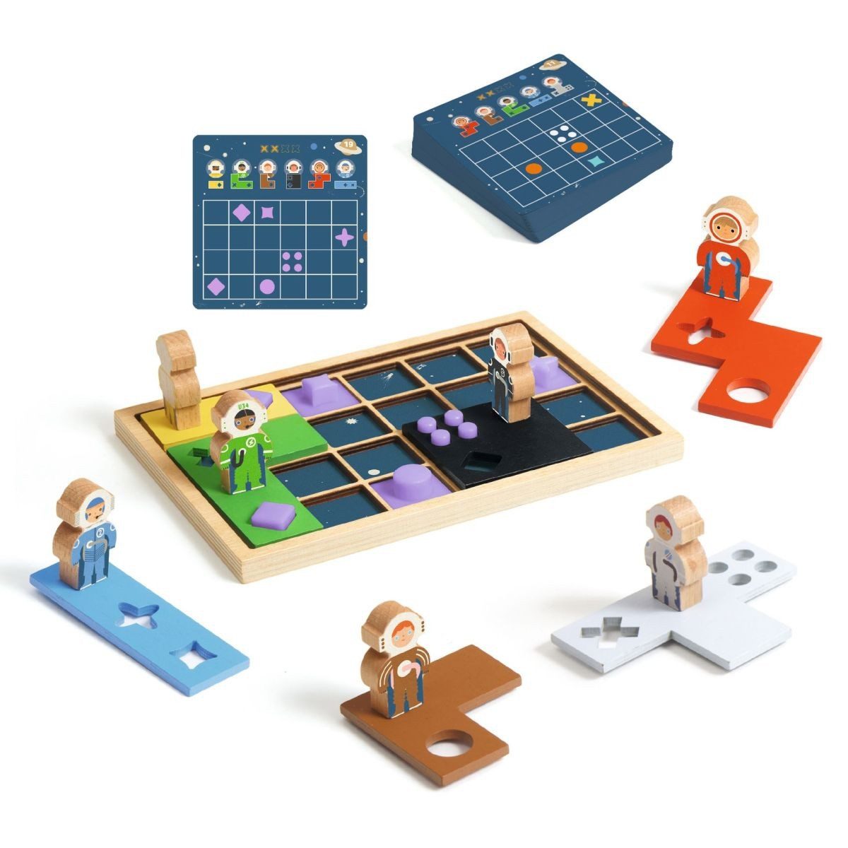 DJECO Lernspielzeug SOLOGIC: Space Orbit Logikspiel für Kinder ab 6 Jahren, 60 Aufgaben