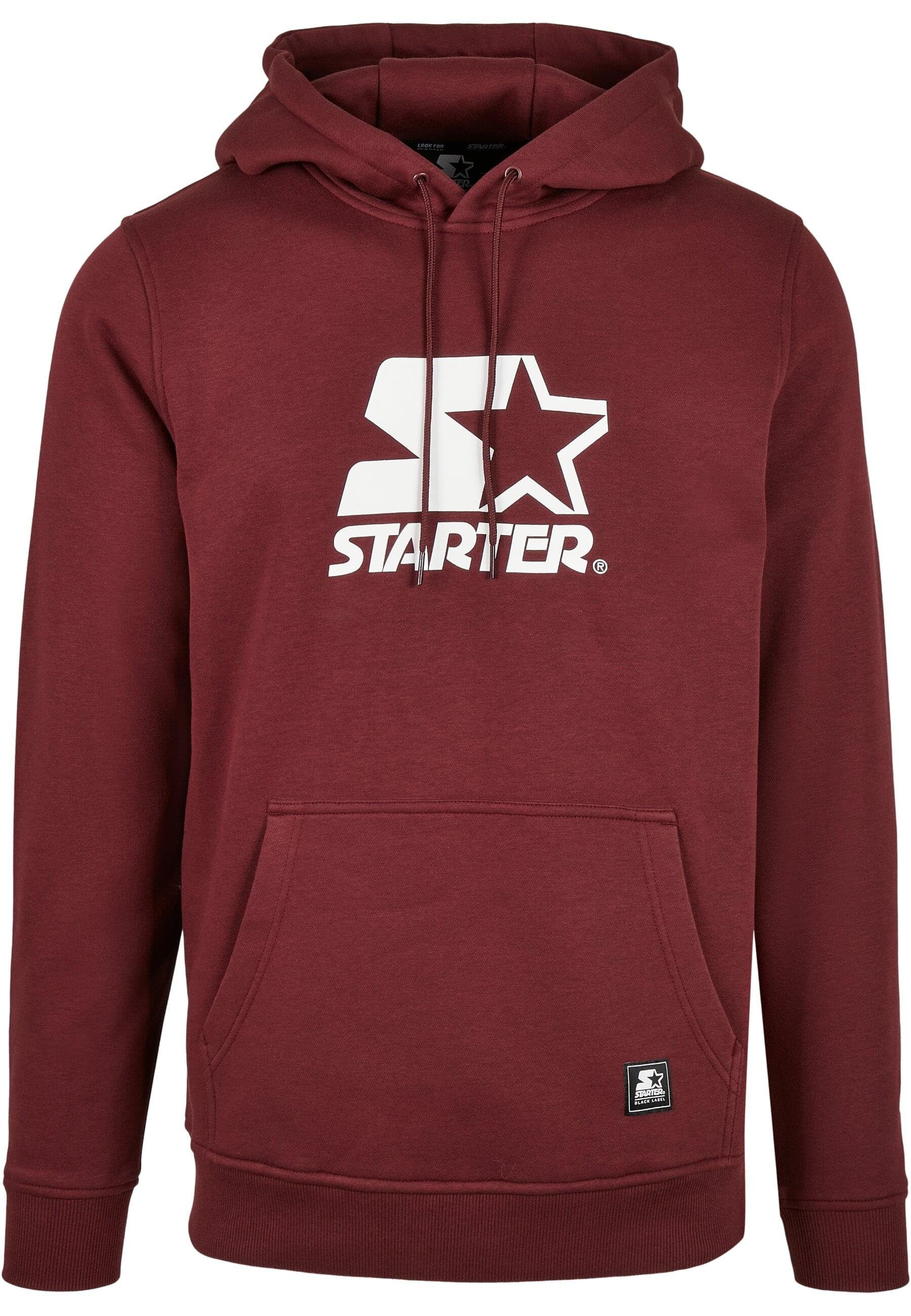 Starter Classic Black Logo Herren Hoody Sweater Starter Starter Label (1-tlg) The oxblood