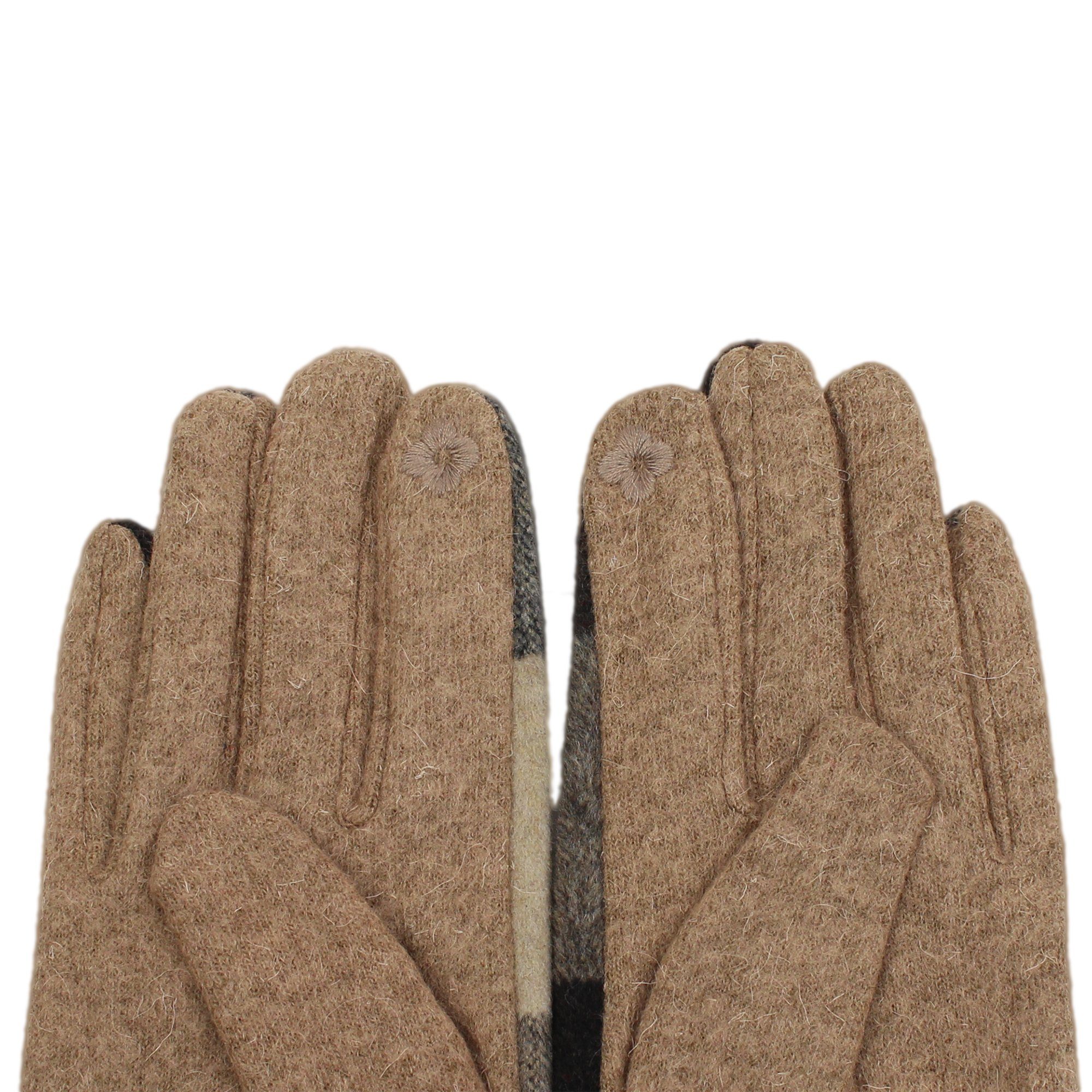 creme ZEBRO Handschuh Fleecehandschuhe
