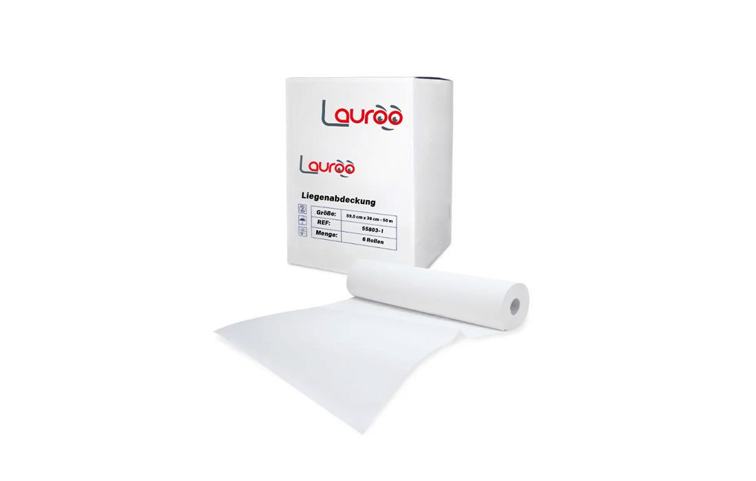 Lauroo Erste-Hilfe-Set Ärzterollen Liegenabdeckung 59,5 cm x 36 cm – 50 Meter, (6 St)