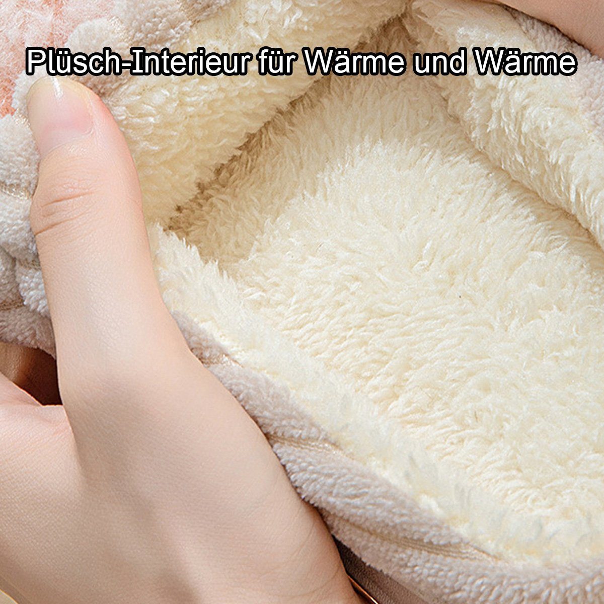Hausschuhe Jormftte Hausschuhe Drinnen Plüsch Damen für Pantoffeln Warm,Memory Draußen Foam und Grau
