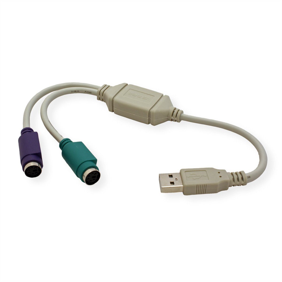 VALUE USB - 2x PS/2 Konverter Computer-Adapter USB 2.0 Typ A
