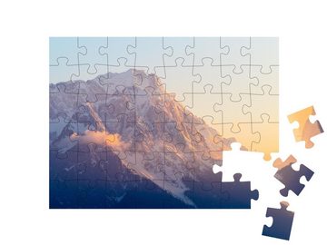 puzzleYOU Puzzle Zugspitze Bayern Alpen im Abendlicht, 48 Puzzleteile, puzzleYOU-Kollektionen