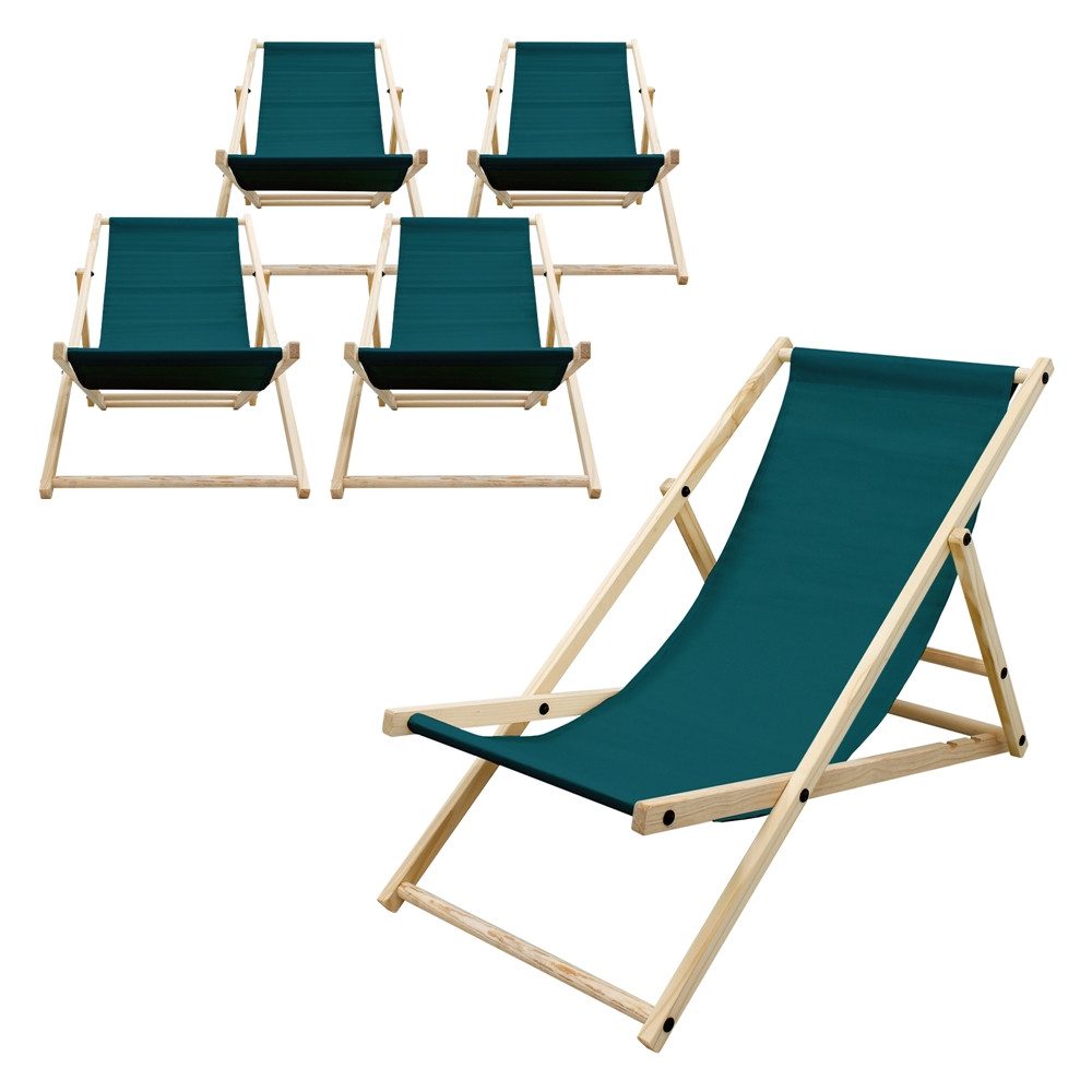 ECD Germany Gartenliege Holz Beachstuhl klappbarer günstig online kaufen