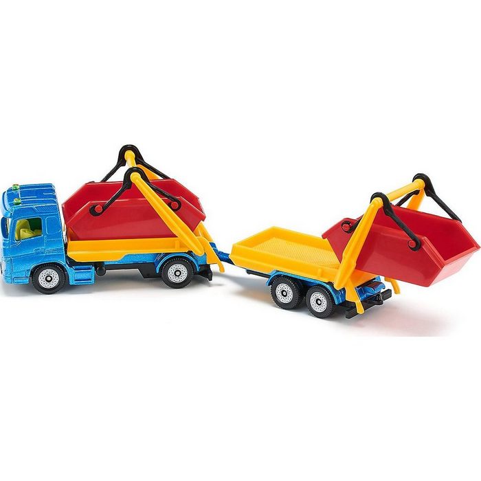 Siku Spielzeug-Auto SIKU 1695 LKW mit Absetzmulde und Anhänger