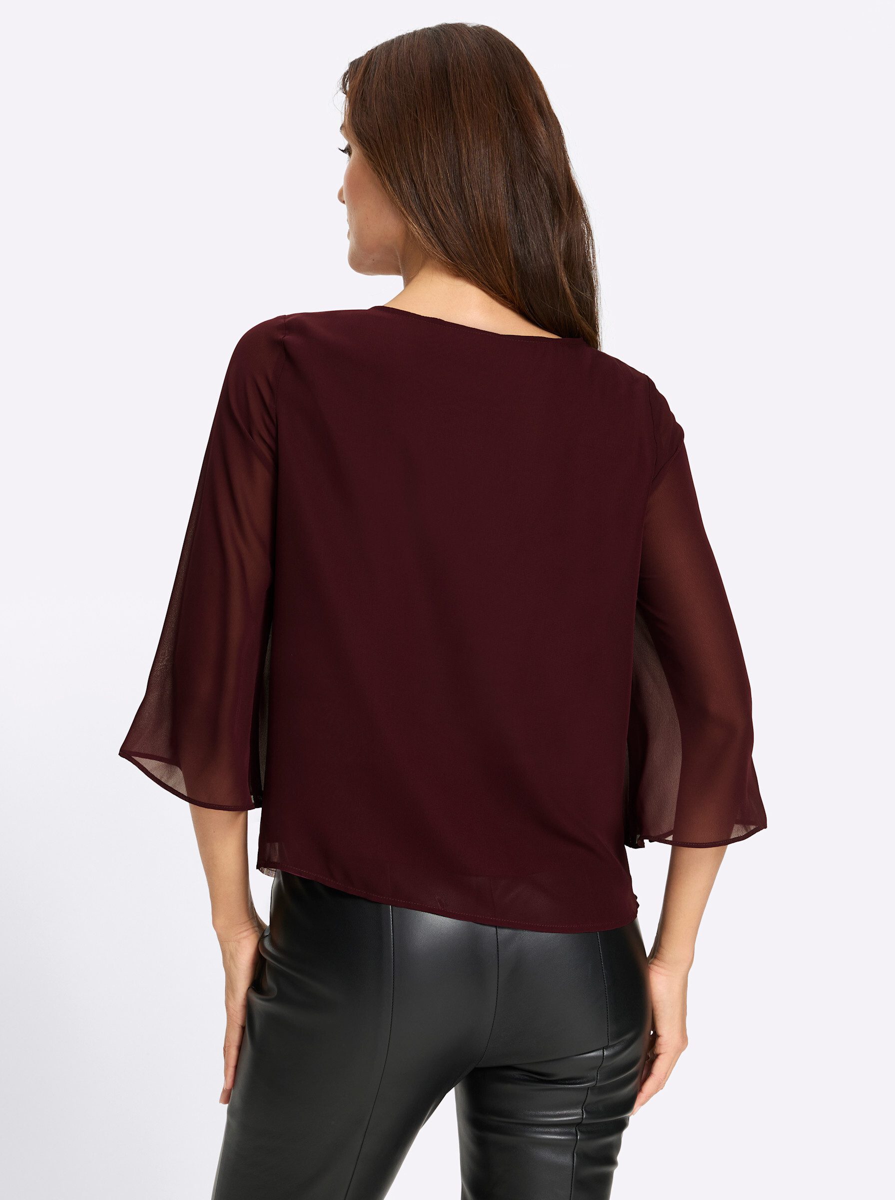 heine Klassische Bluse Stickereibluse 3/4-Arm