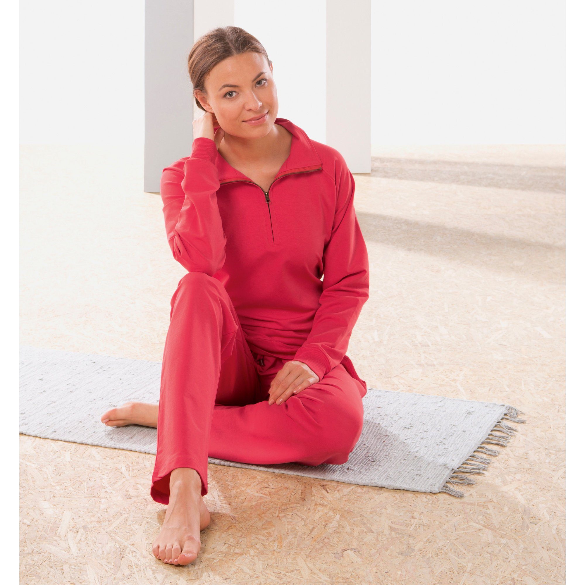 Erwin Müller Jogginghose Damen-Freizeithose, lang Uni