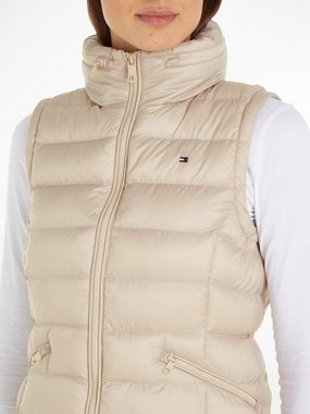 Tommy Hilfiger Steppweste MW PADDED GLOBAL STR LONG VEST in modischer, langer Form mit 2-Wege-Reißverschluss