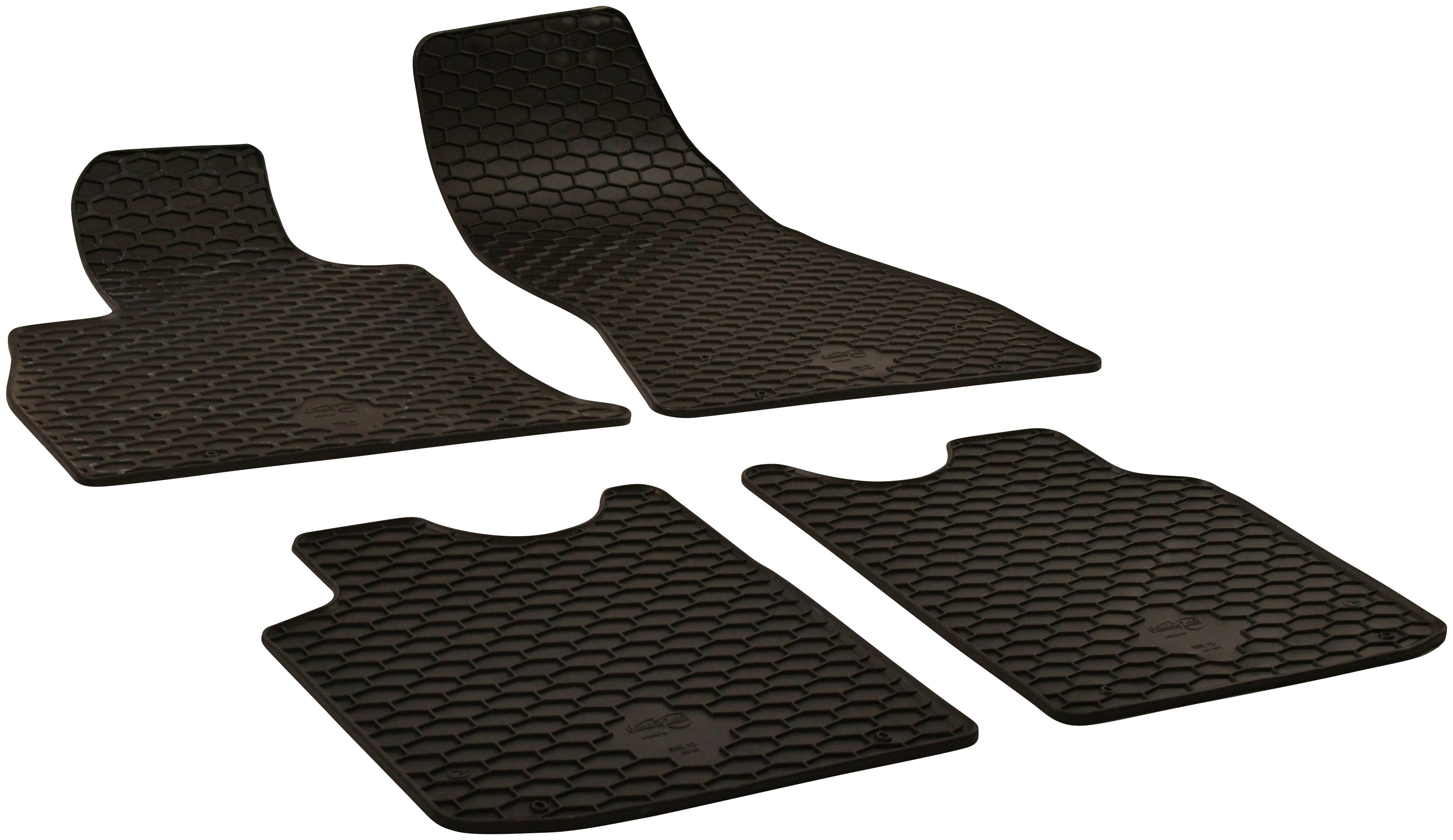 WALSER Passform-Fußmatten (4 St), 500 L Schrägheck, Fiat Fiat 09/2012-Heute 500L für für
