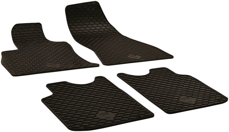 WALSER Passform-Fußmatten (4 St), für Fiat 500 L Schrägheck, für Fiat 500L  09/2012-Heute