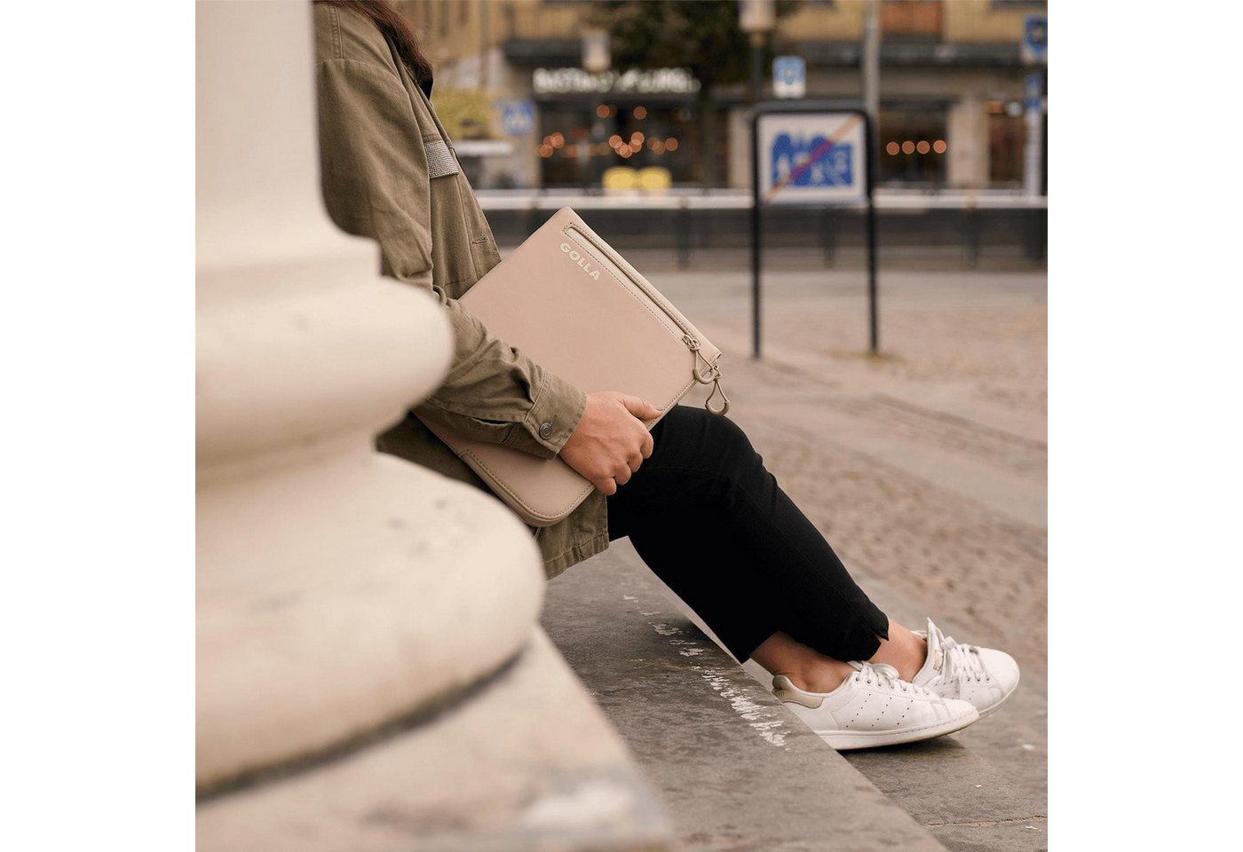 Thumbnail - GOLLA Aufkleber Golla Laptop Sleeve 14" Cream - Laptoptasche Neopren Laptop Tasche +