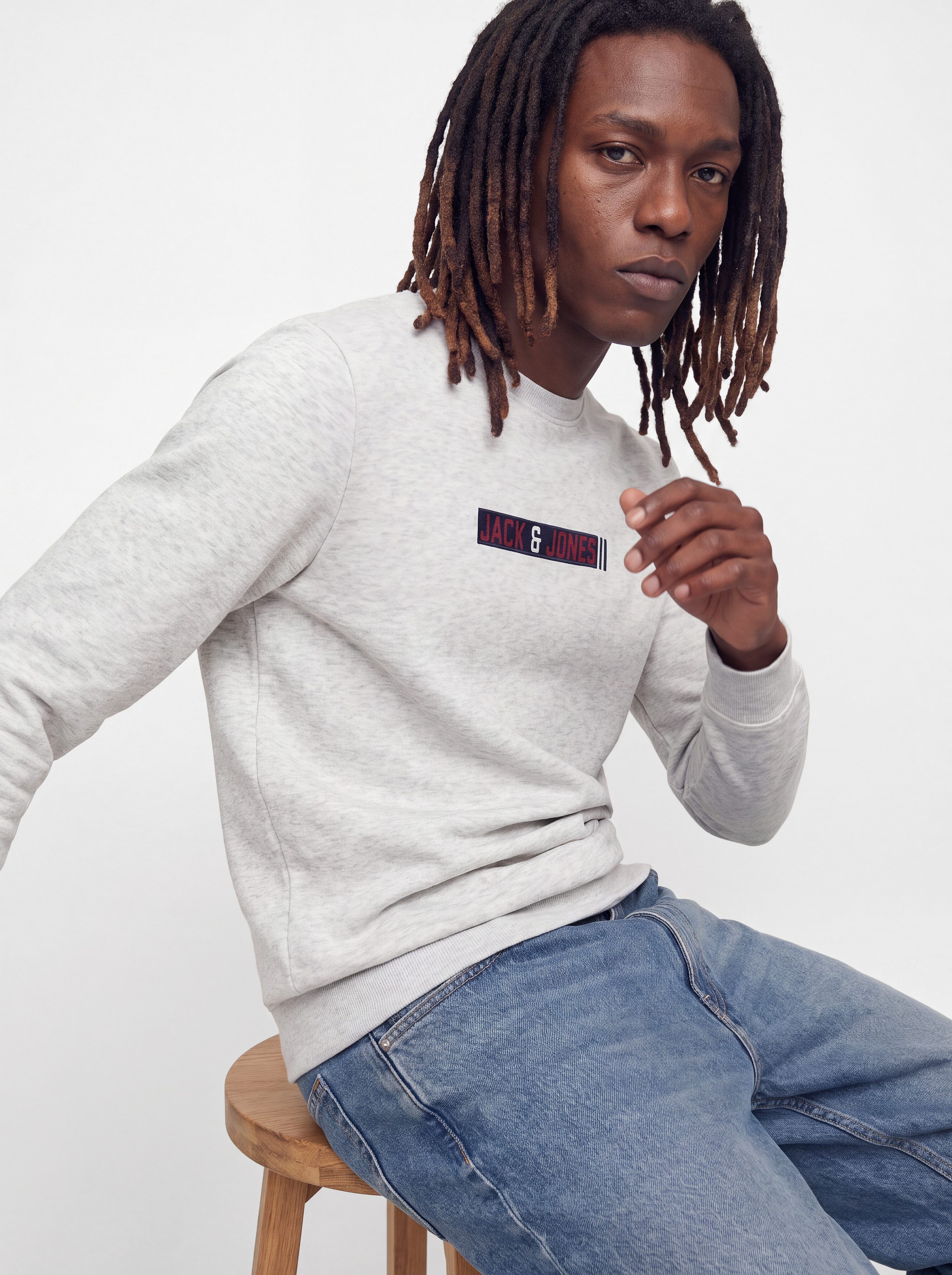 Jack & Jones Sweatshirt JJMUNK SWEAT CREW NECK 3PK MP (Packung, 3-tlg) Materialmix, normal geschnitten – Bild 5 von 5