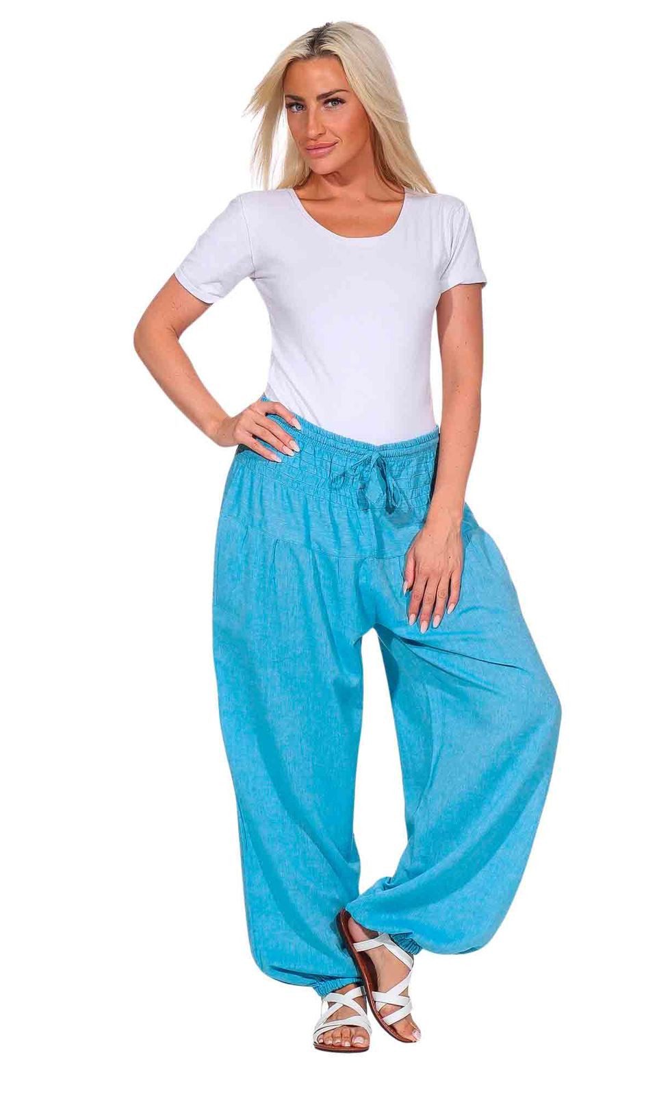 KUNST UND MAGIE Haremshose Kunst&Magie Damen Pluder-/Haremshose Sommerhose günstig online kaufen