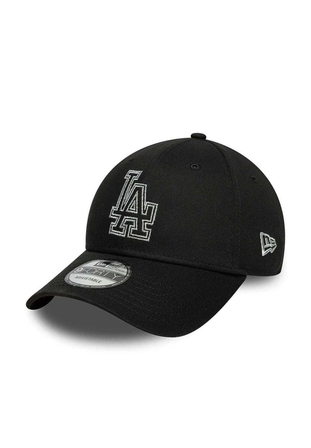 Baseball Cap Los Angeles Dodgers Metallic Outline 9Forty Cap New Era Schwarz