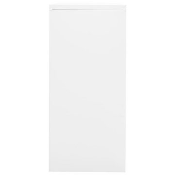 furnicato Aktenschrank Weiß 90x46x103 cm Stahl (1-St)
