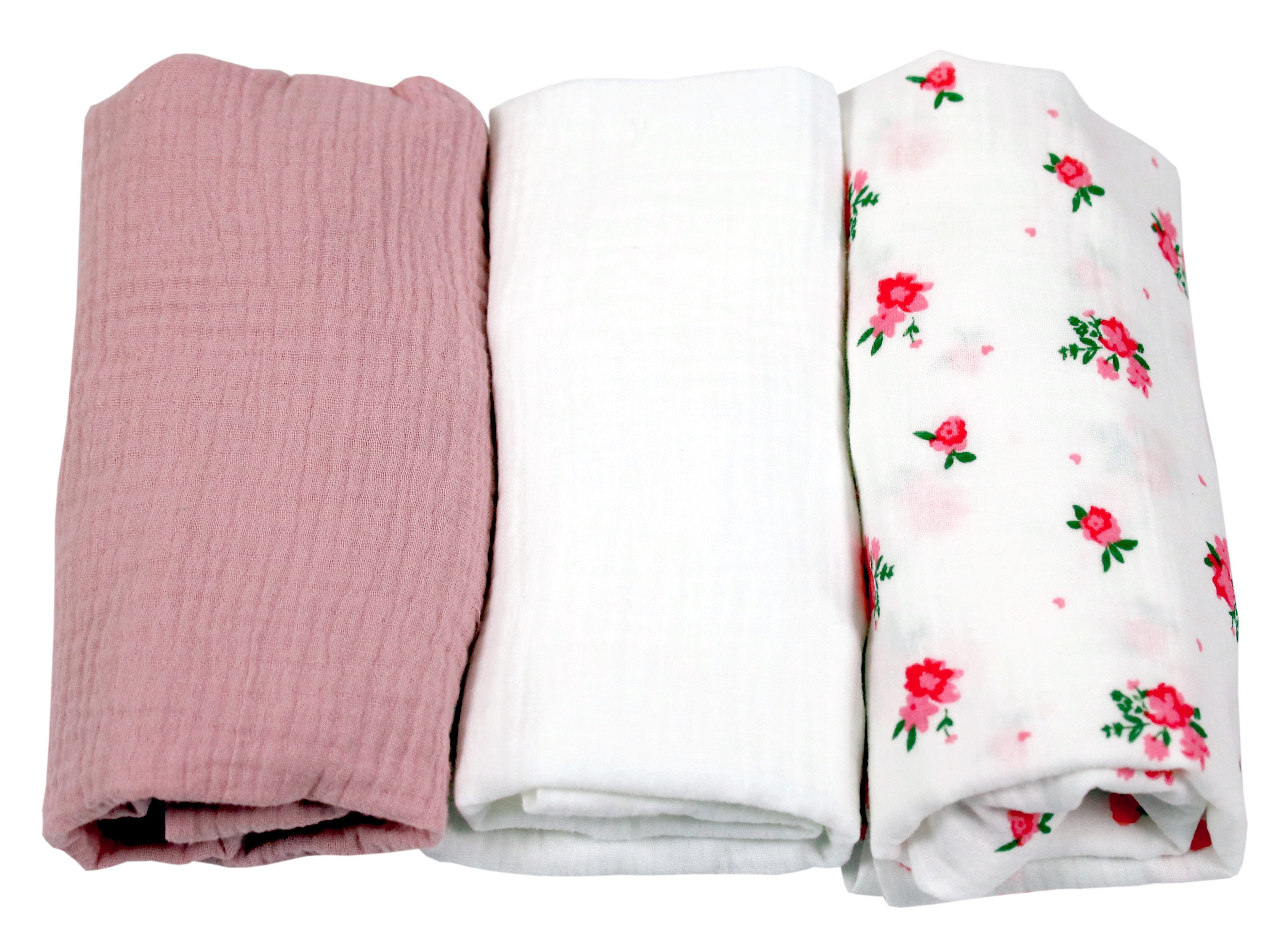 BabyLux Spannbettlaken Musselin Set – 3er Pack 40x80 cm für Kinderwagen Stu günstig online kaufen