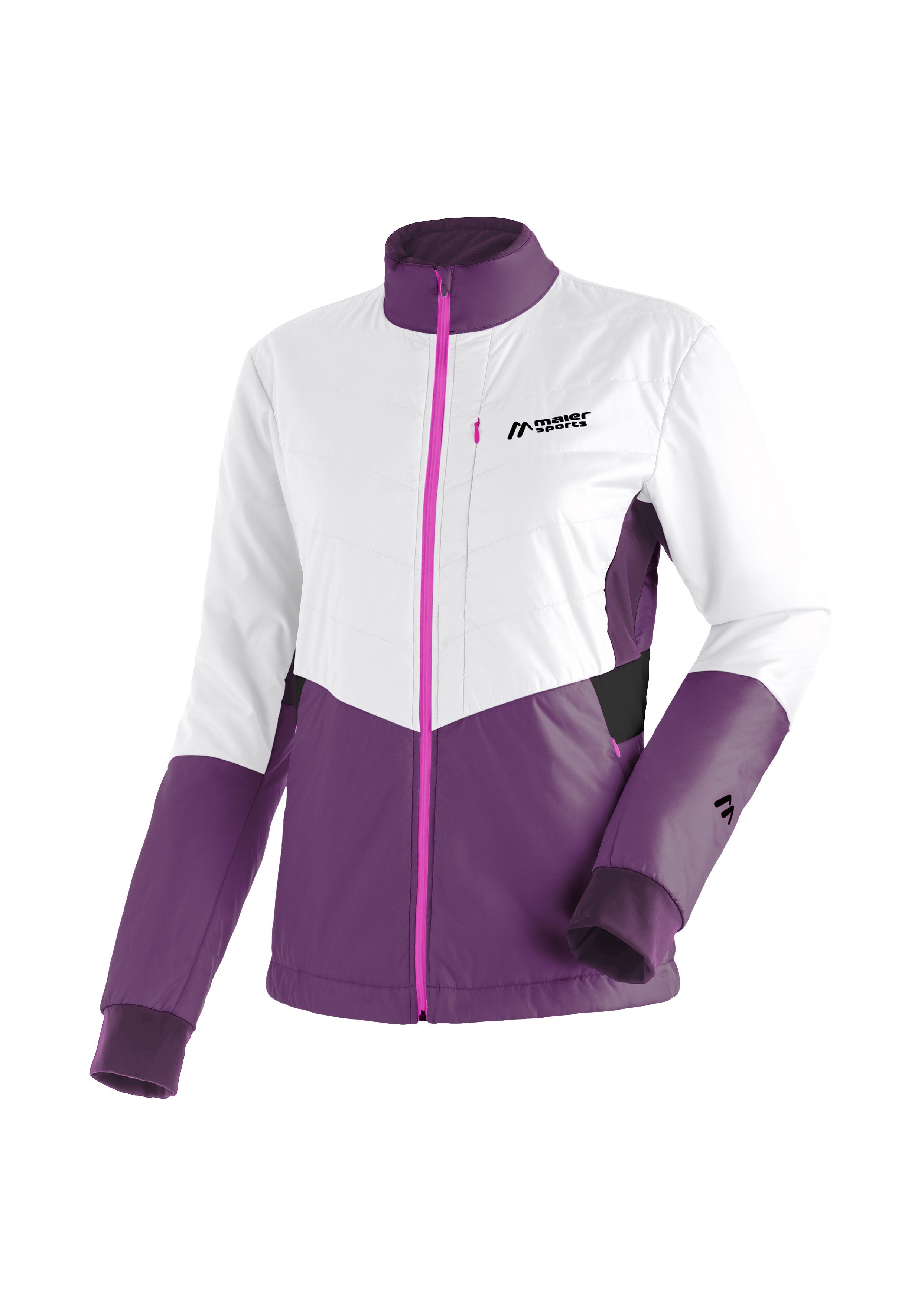 Maier Sports Outdoorjacke Ilsetra W Damen-Jacke für Langlauf, atmungsaktiv und windabweisend weiß