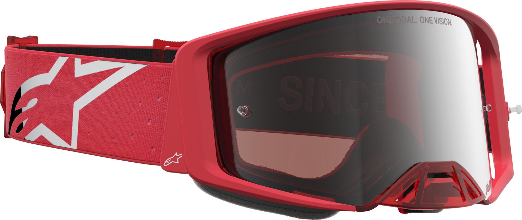 Alpinestars Motorradbrille Supertech Vesta Mirror Motocross Brille, Mit Band,Verspiegelt