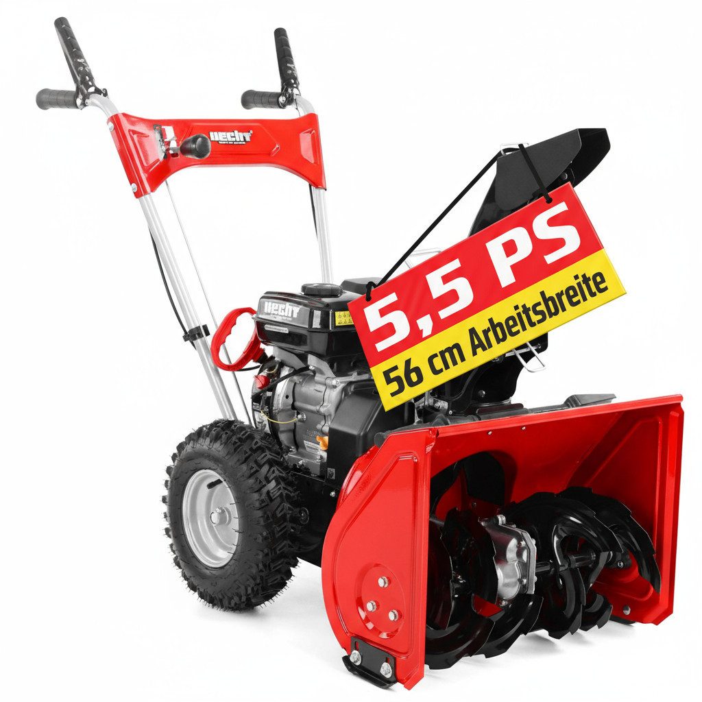 Hecht Benzin-Schneefräse zweistufig 5 Gänge 5,5 PS, 56,00 cm Arbeitsbreite, günstig online kaufen
