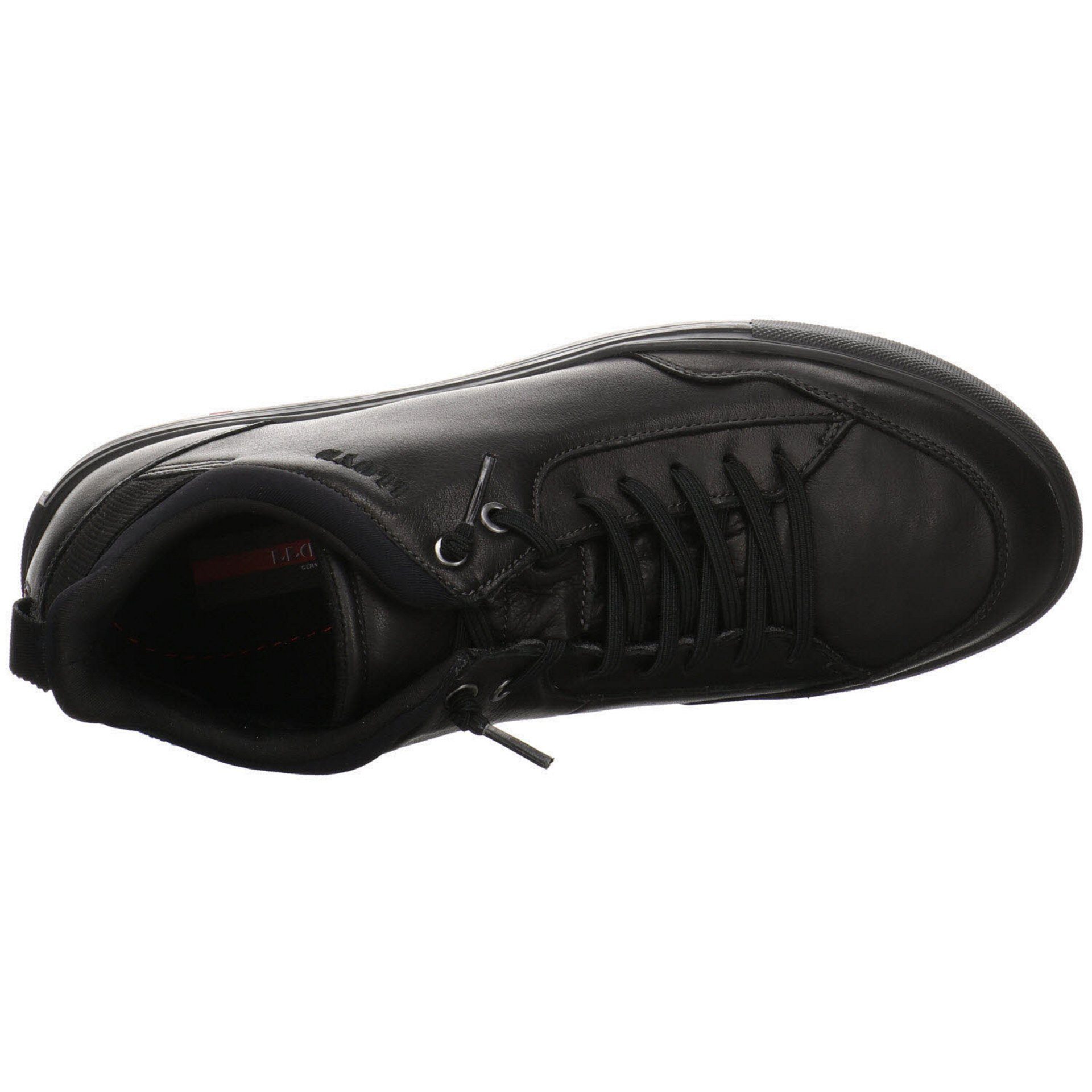 Edibur LLOYD Belts dunkel Sneaker Leder-/Textilkombination Herren Lloyd High-Top Schuhe Men’s Sneaker Sneaker schwarz