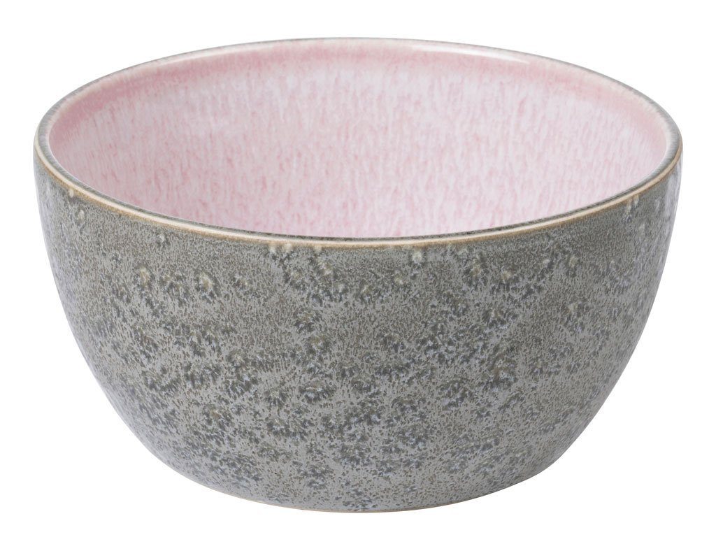 Bitz Schüssel Gastro grey / light pink, Steinzeug, d: 14 cm / h: 7 cm