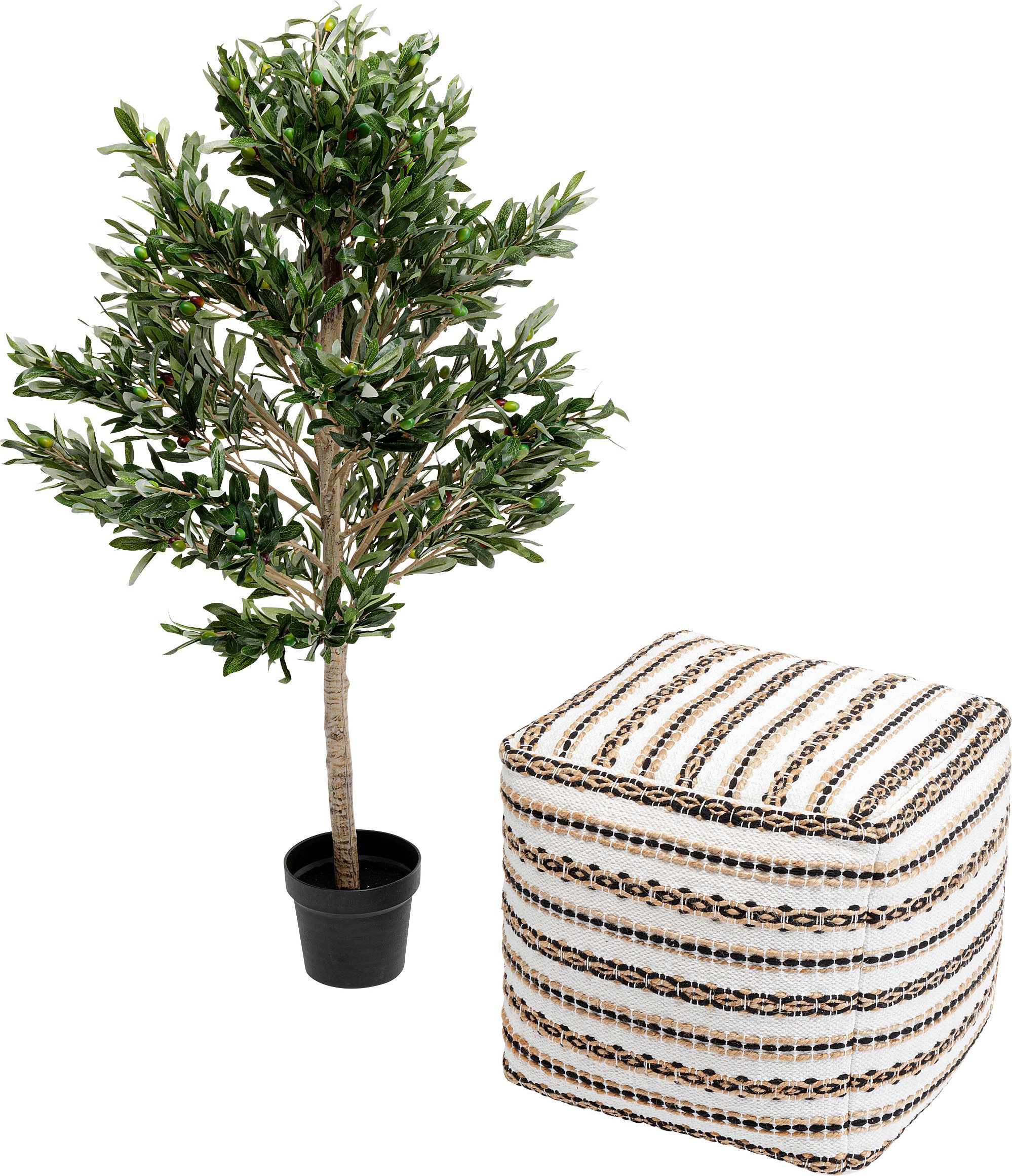 Künstliche Zimmerpflanze Deko-Pflanze Olive Tree 120cm, Kare Design, Höhe 120 cm, aus langlebigen, pflegeleichten Materialien