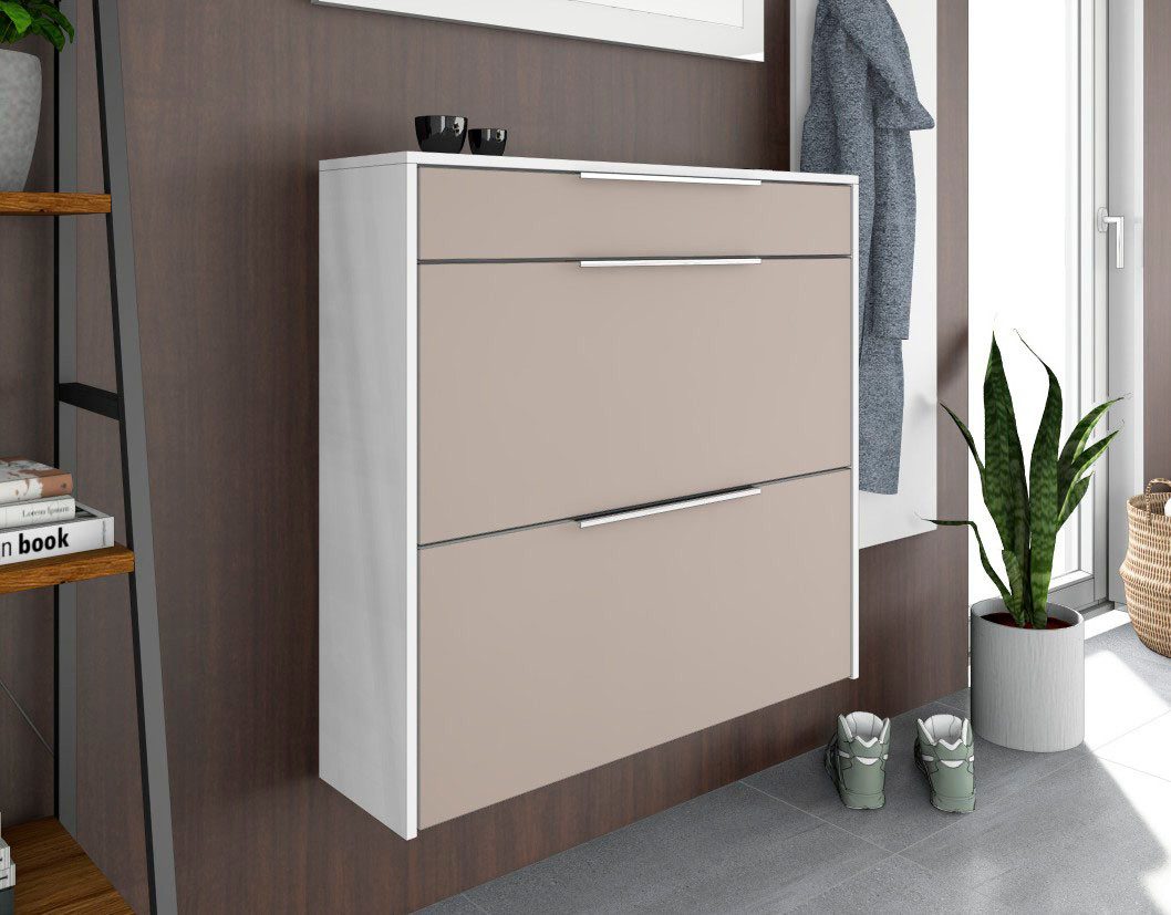 borchardt Möbel Schuhschrank Oliva Wandmontage, stehende Montage & Glasböden unter Mehr aus der Serie