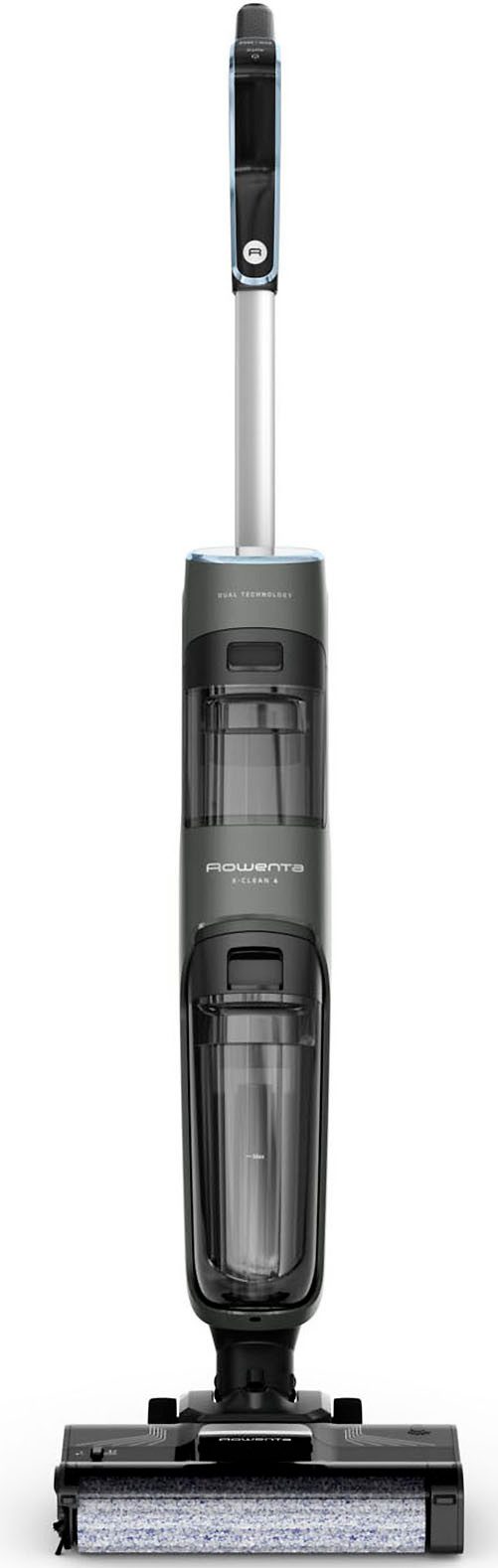 Rowenta Nass-Trocken-Sauger X-Clean 4, kabellos, 2-in-1 Staubsauger für alle Hartböden, 200 W, beutellos, kabellos, Selbstreinigungsfunktion, Schmutzerkennung, GZ5037