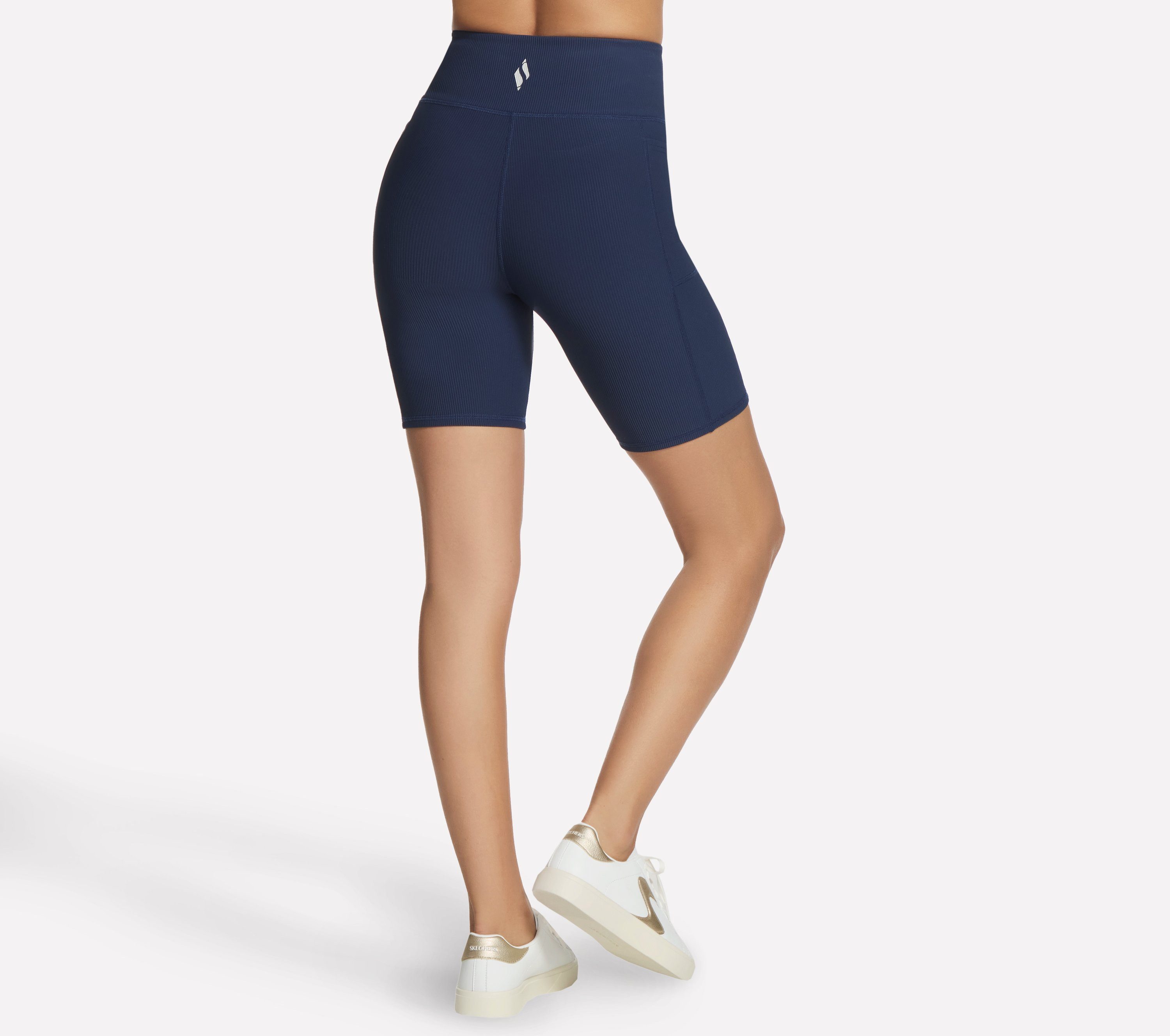 Skechers Radlerhose mit scheuerfreien Nähten, aus atmungsaktivem GO FLEX RIB™ Mischgewebe